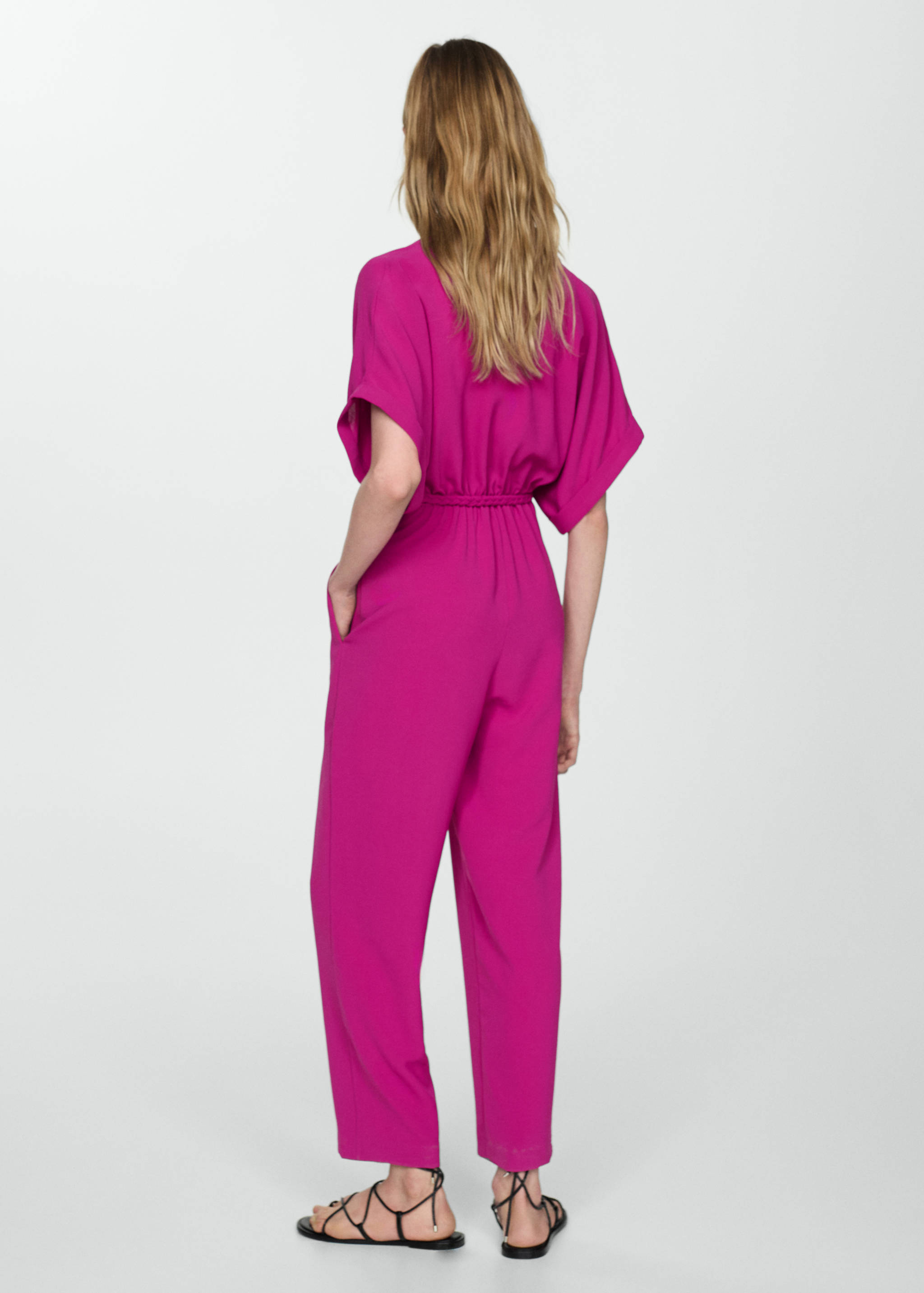 Bow long jumpsuit - Reverse of the article