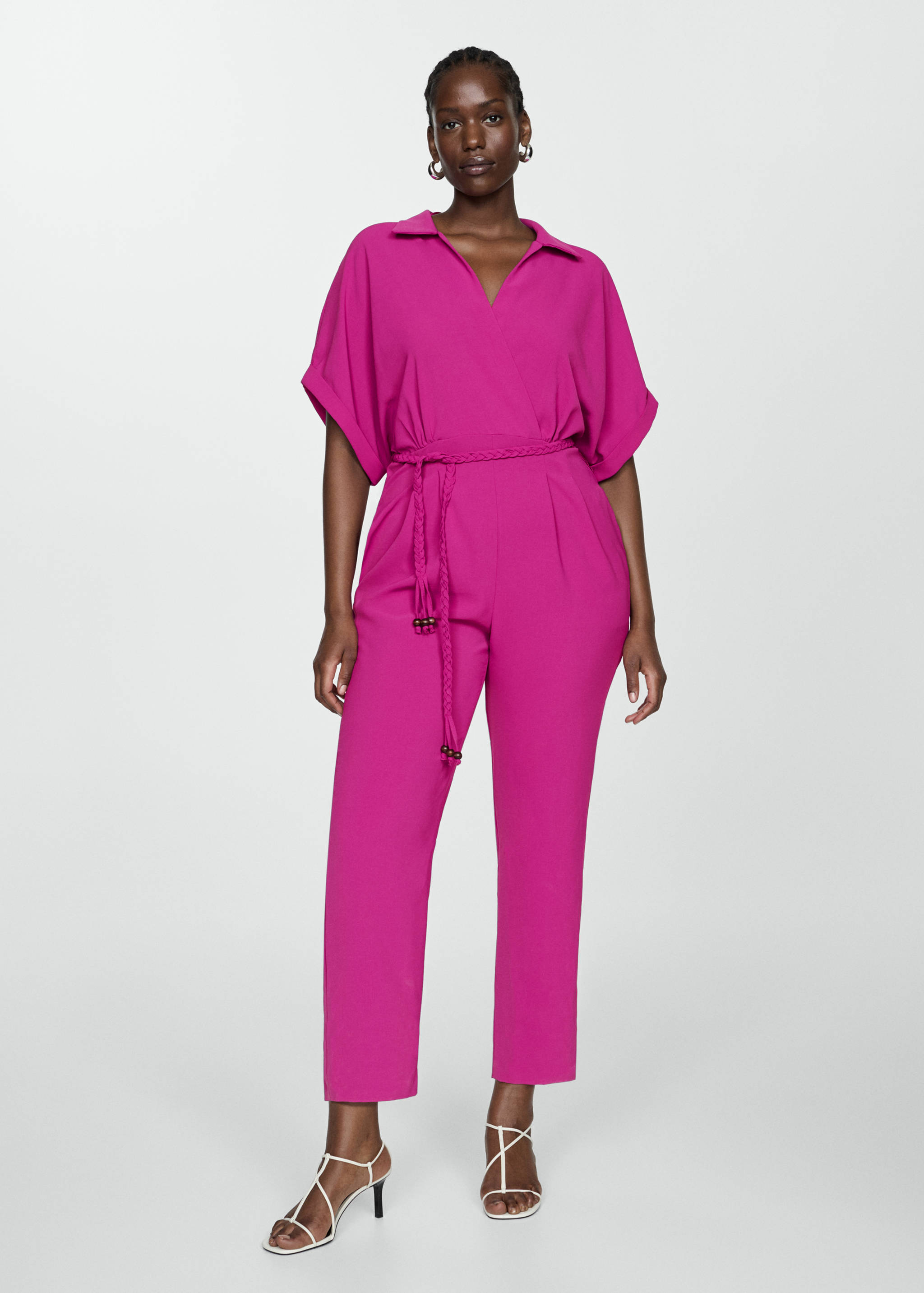 Bow long jumpsuit - Details of the article 3