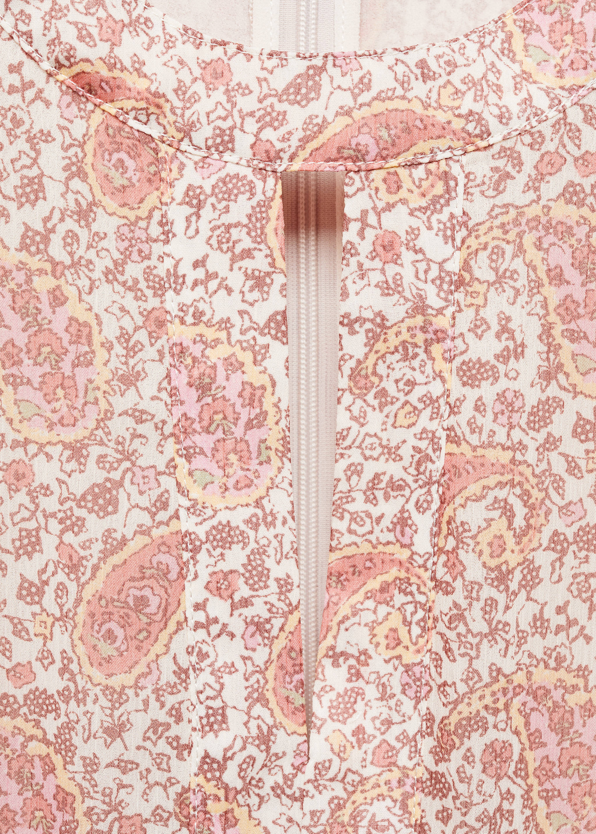 Paisley dress with openings - Details of the article 8