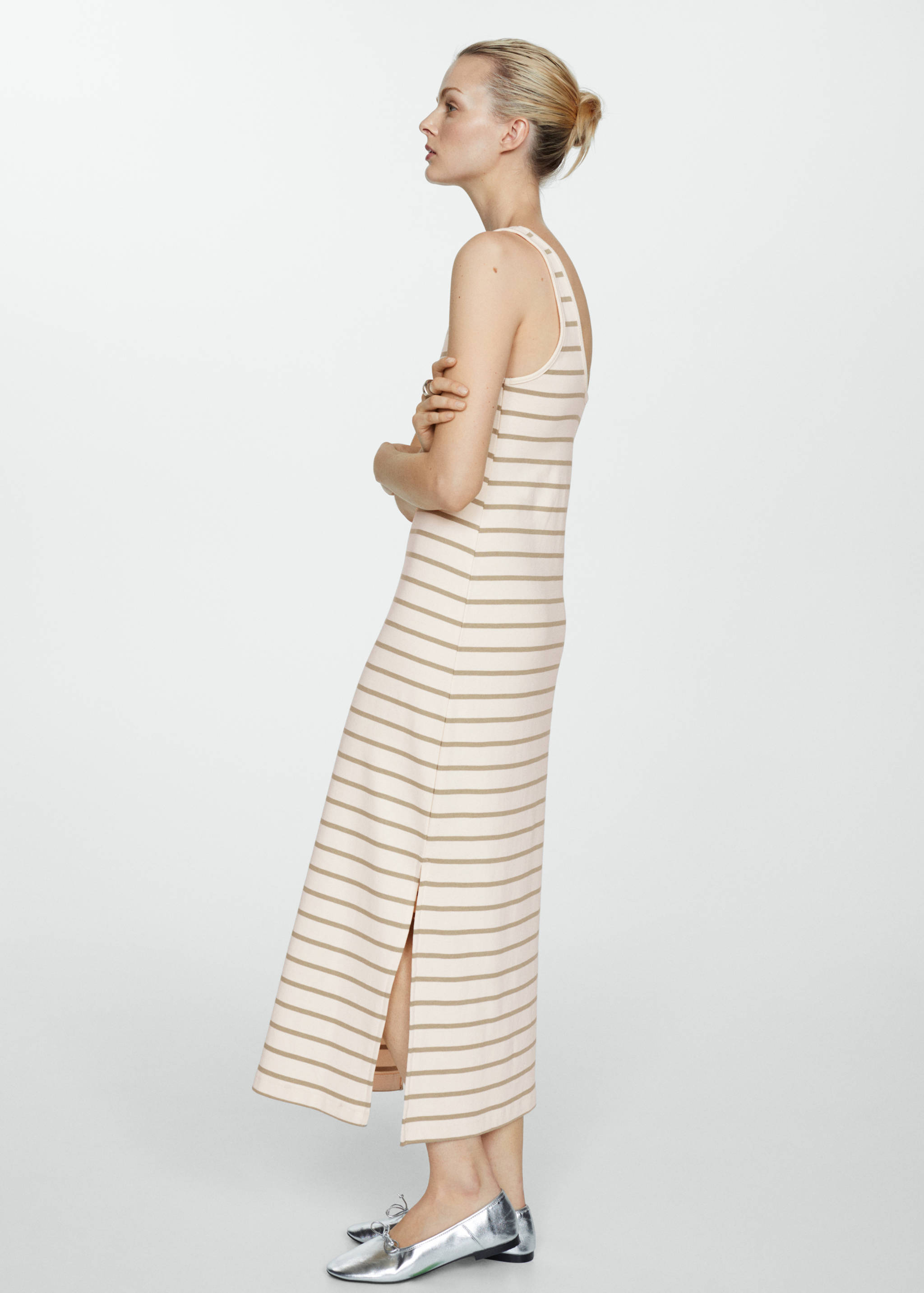 Cut-out striped dress - Details of the article 2
