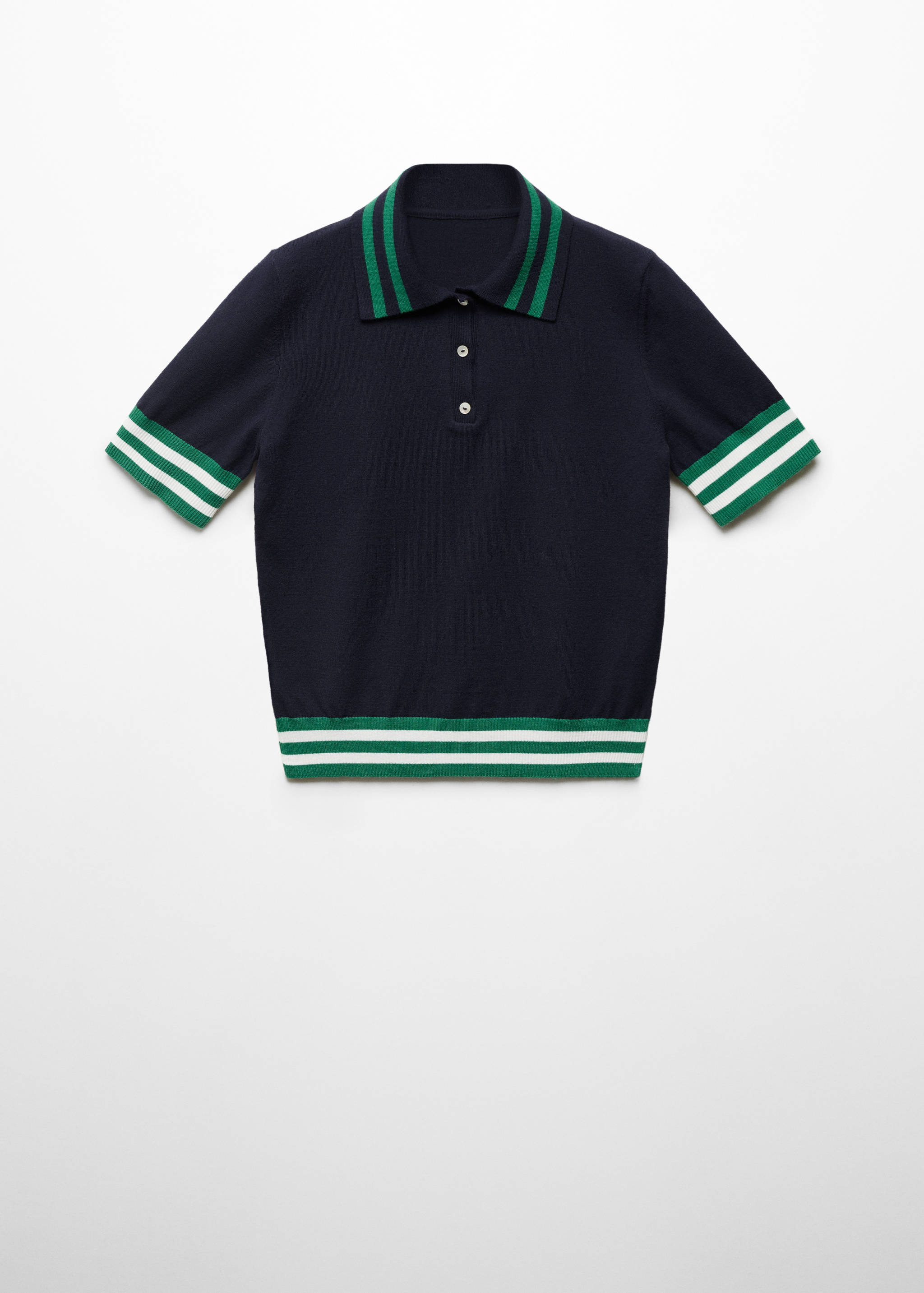 针织Polo领毛衣 - null