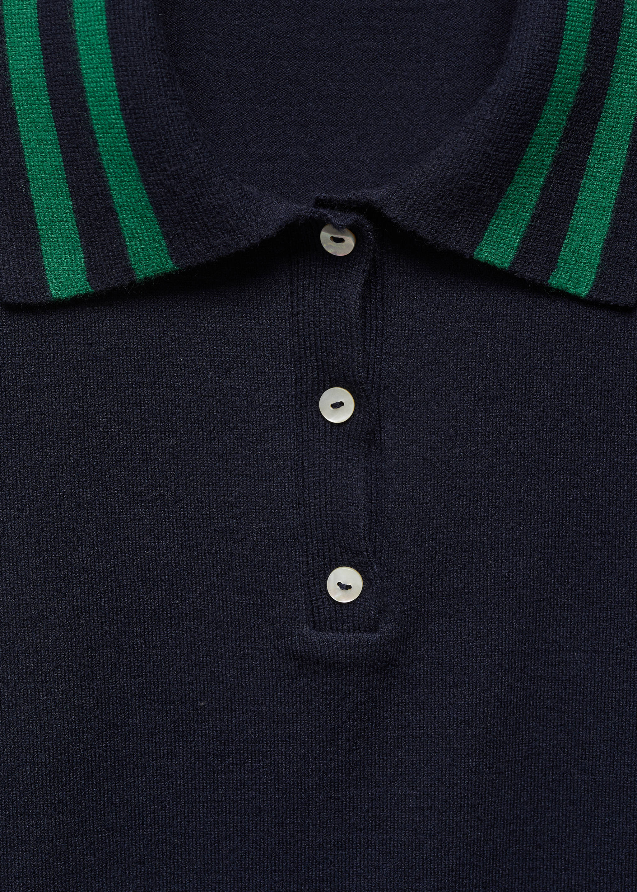 针织Polo领毛衣 - null