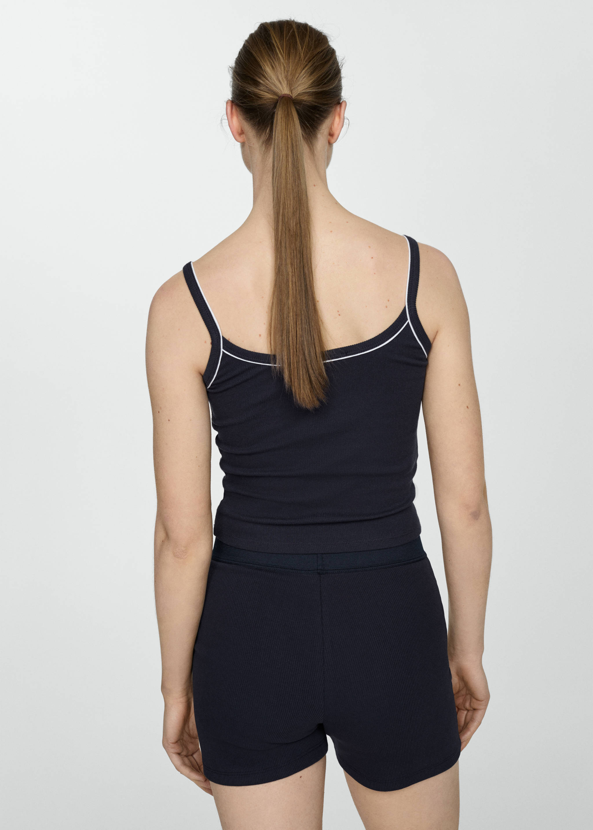 Ribbed strap top - Reverse of the article