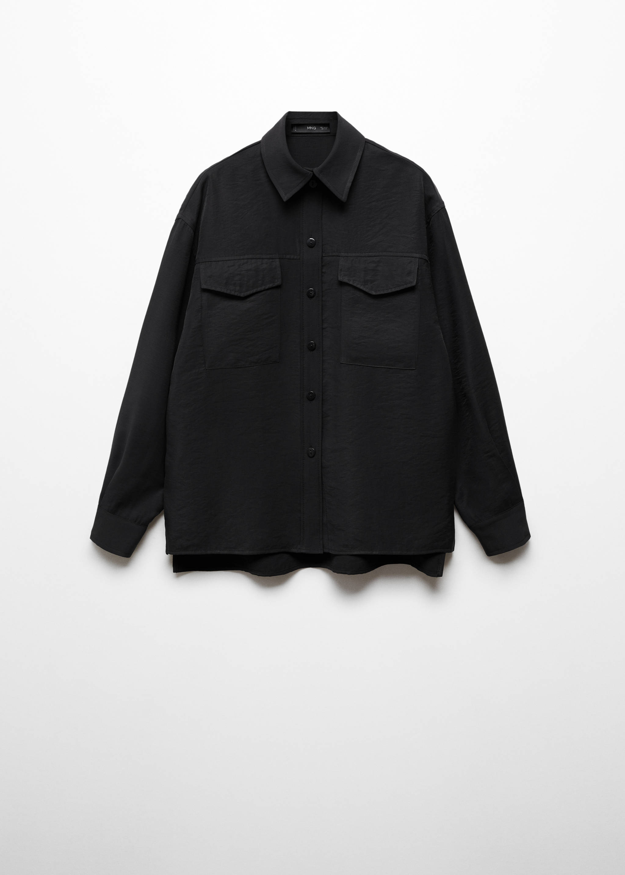 Рубашка из модала с карманами - Изделие без модели