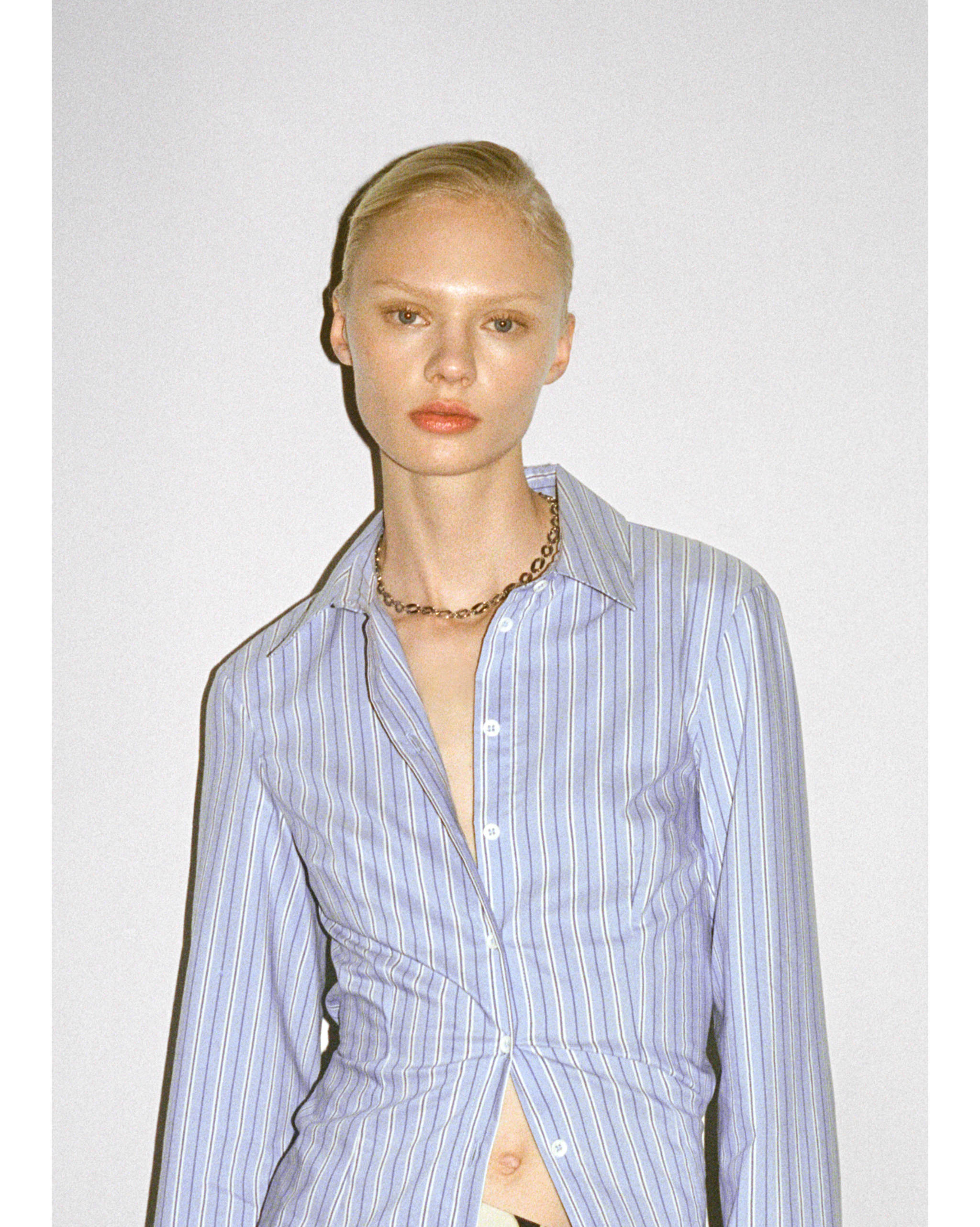 Striped bow blouse - Details of the article 7