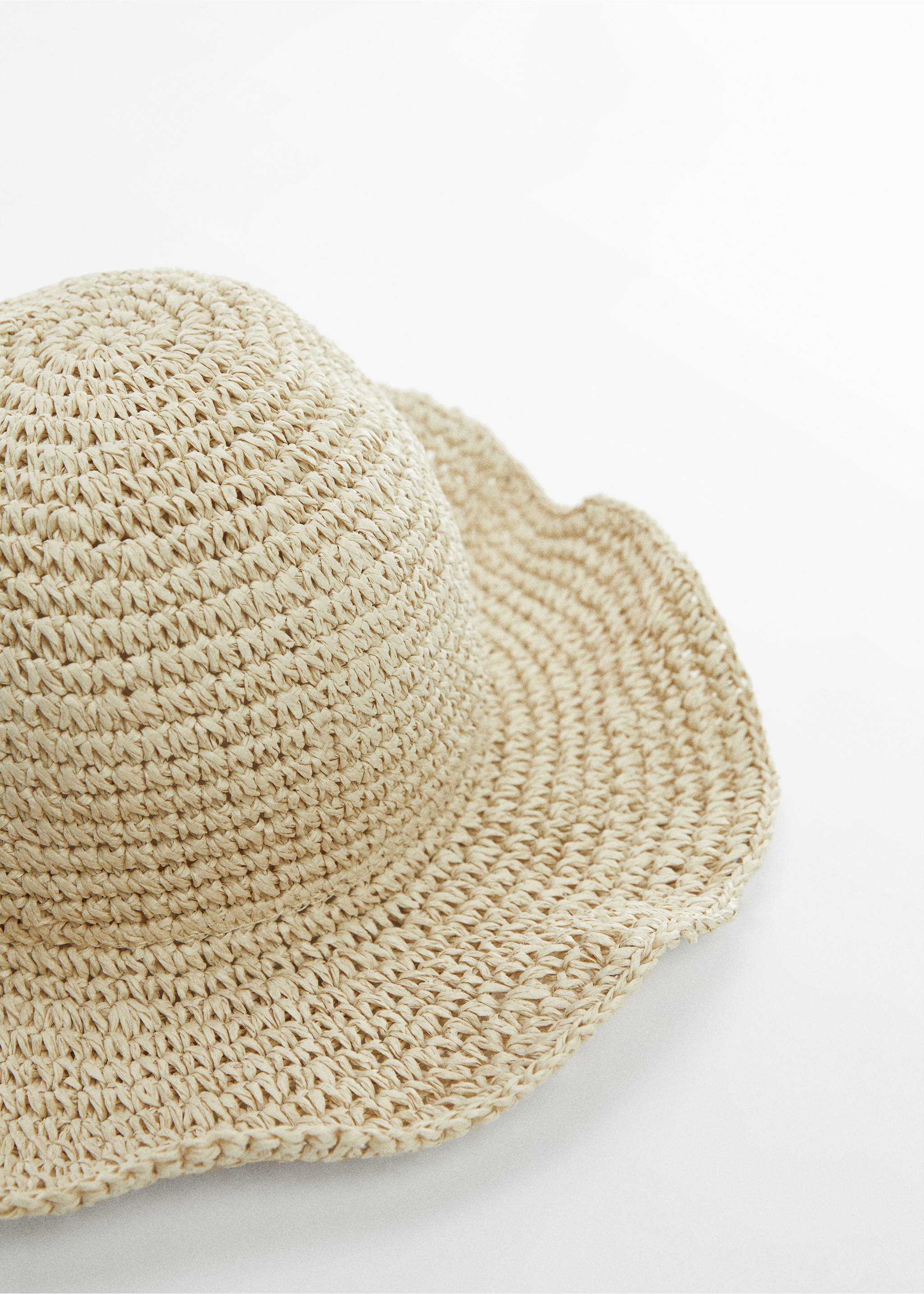 Chapeau fibre naturelle - Plan moyen, Beige. Ref: 67077683-00.
