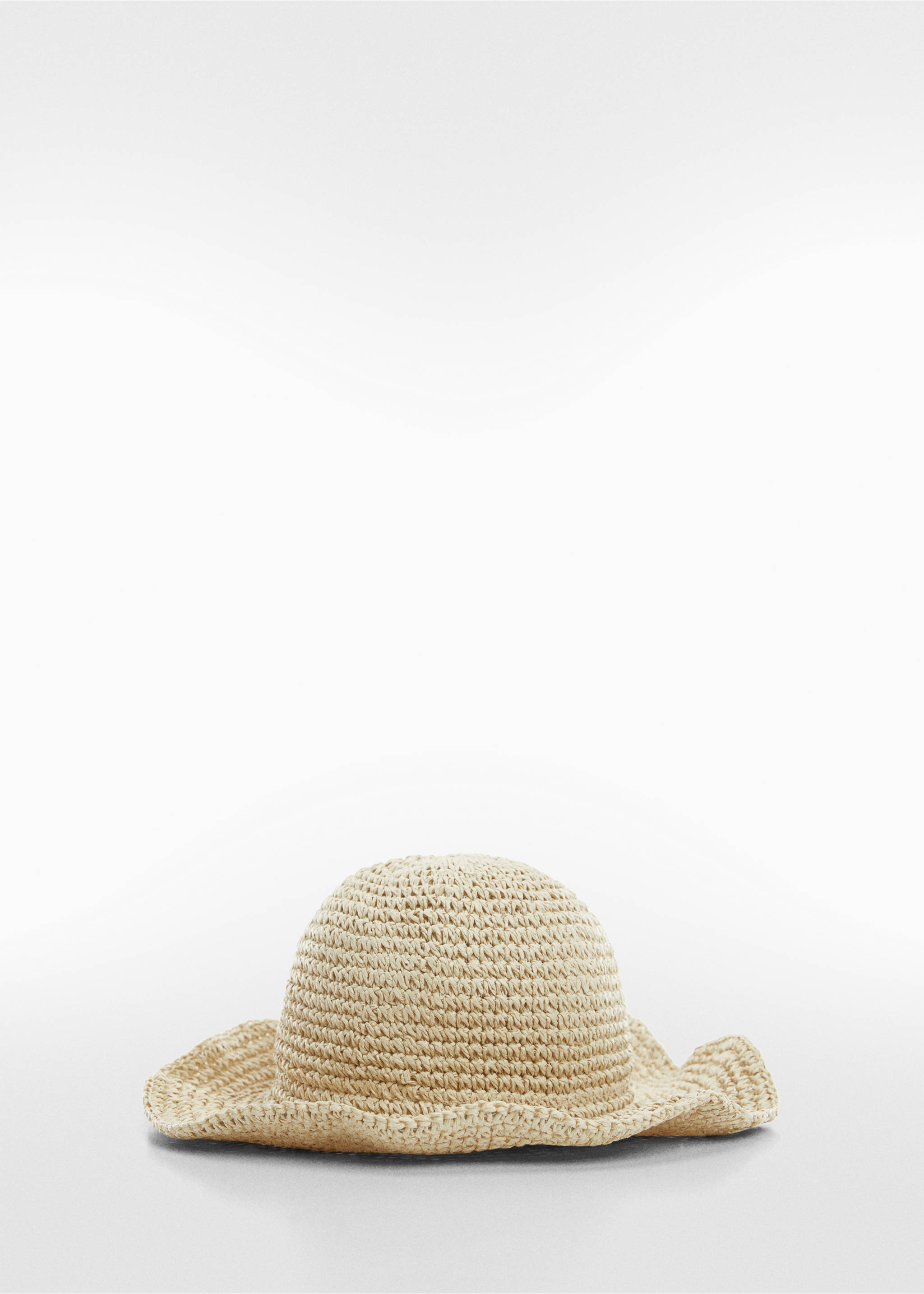 Chapeau fibre naturelle - Article sans modèle, Beige. Ref: 67077683-00.