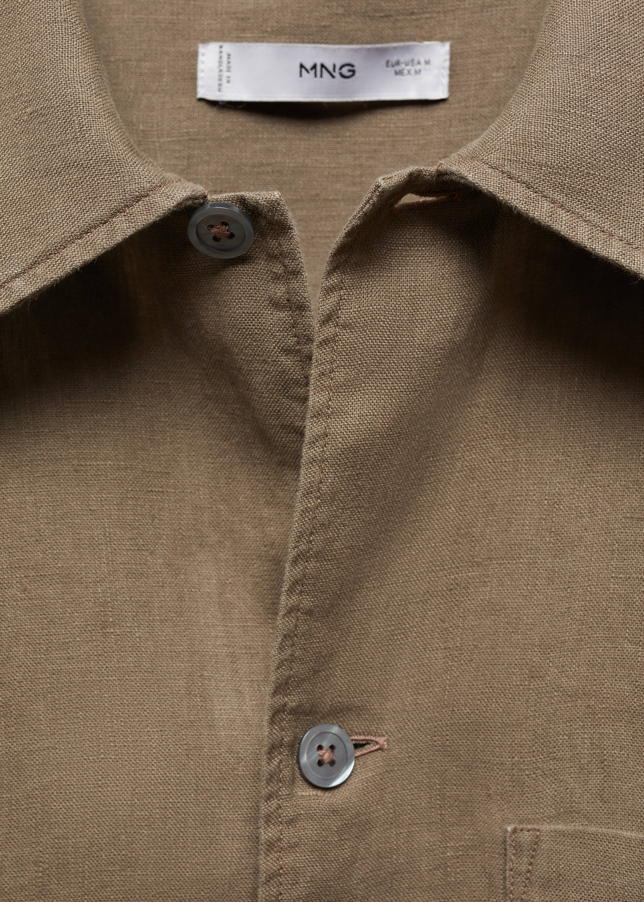 Chemise regular-fit 100 % lin poche - Détail de l'article 8