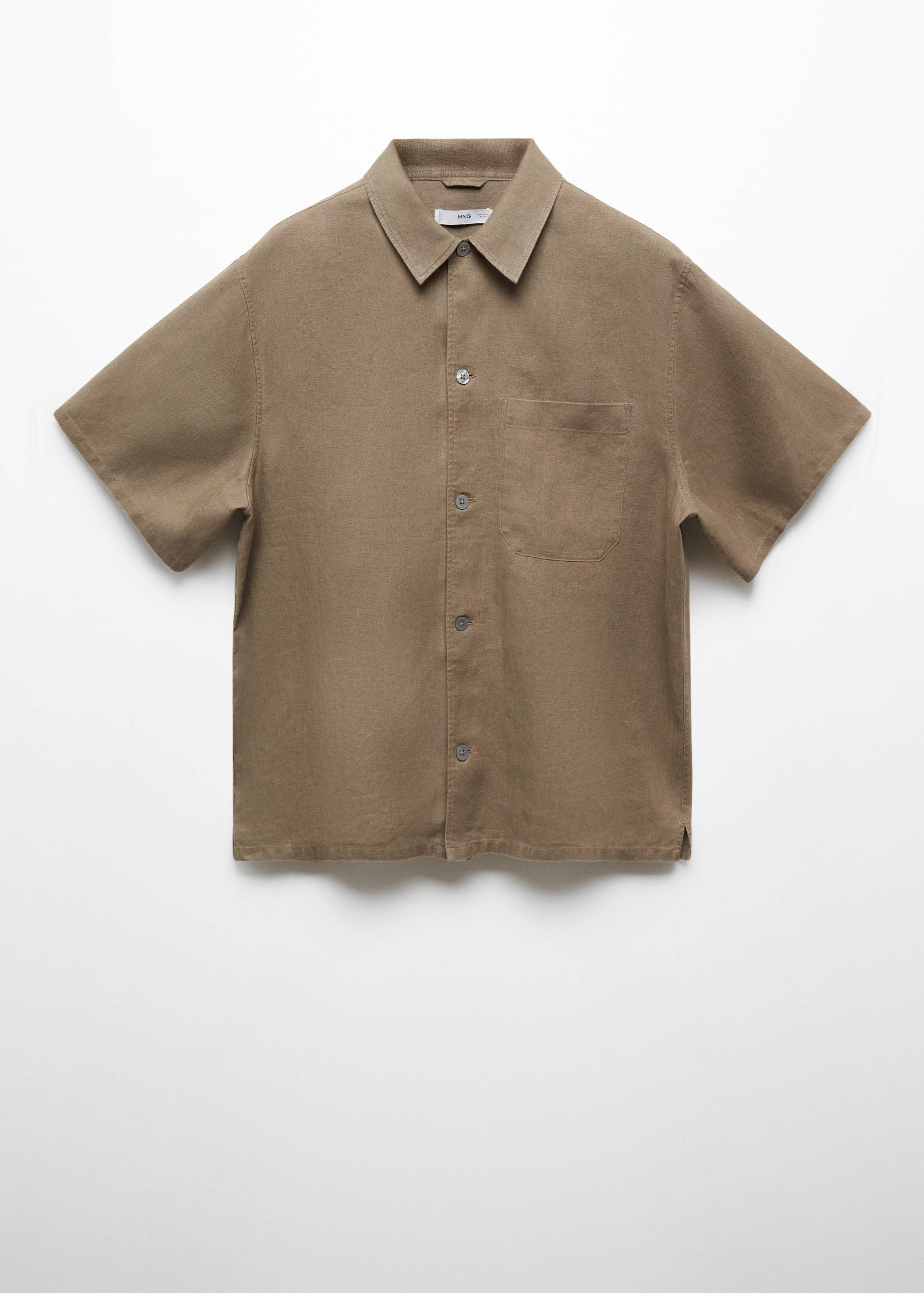 Chemise regular-fit 100 % lin poche - Article sans modèle