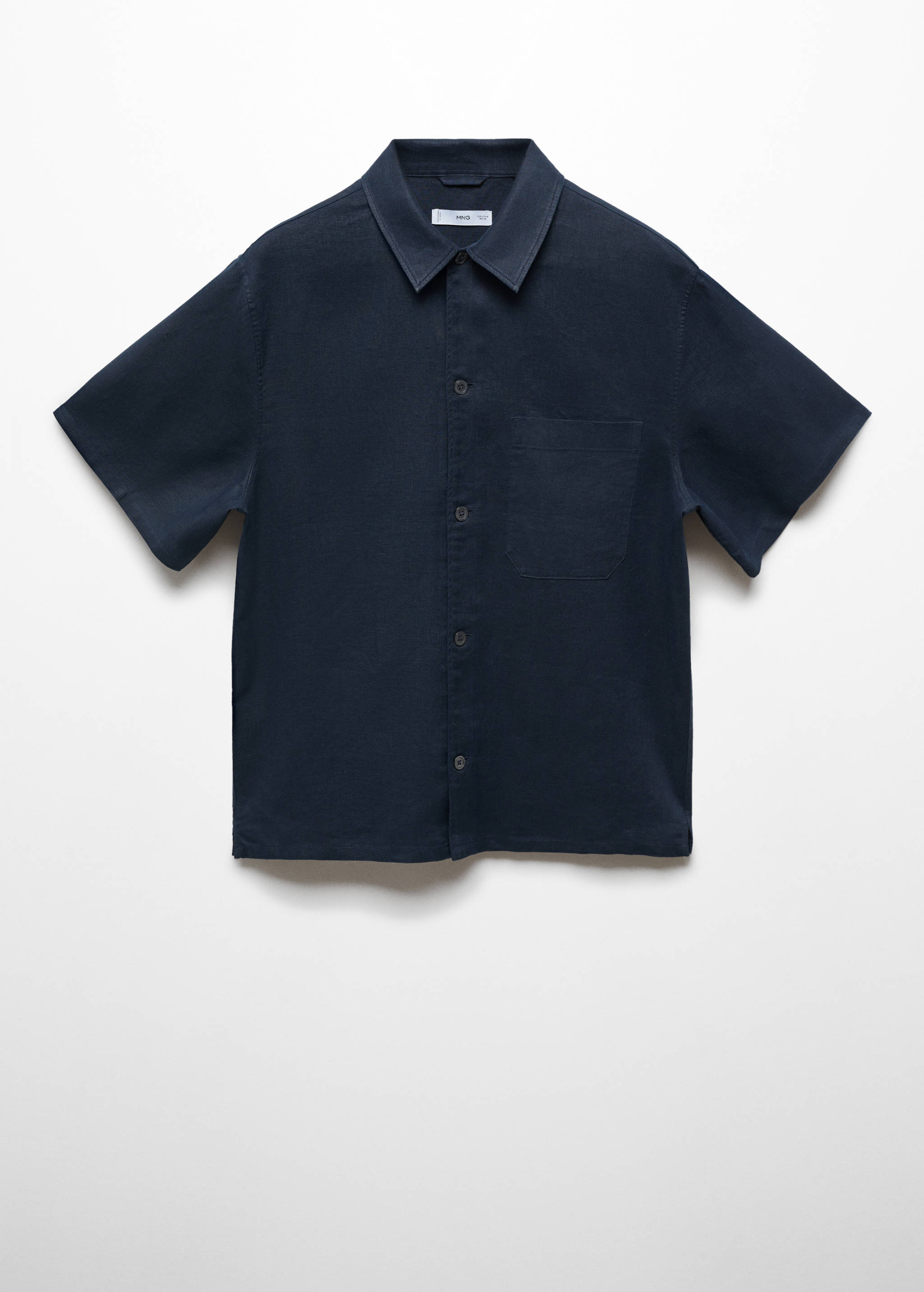 Chemise regular-fit 100 % lin poche - Article sans modèle