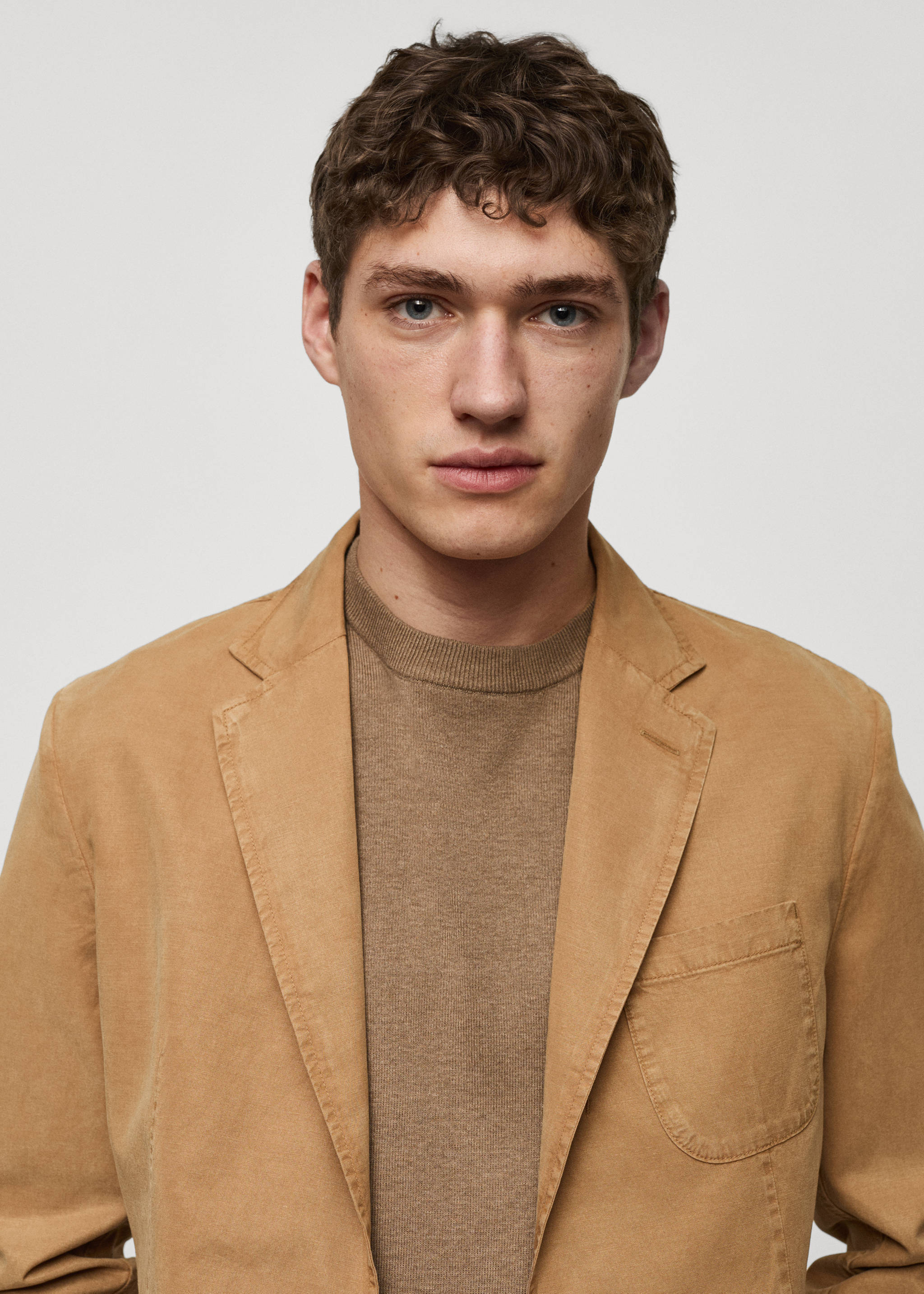 Americana slim fit lino algodón - Detalle del artículo 1