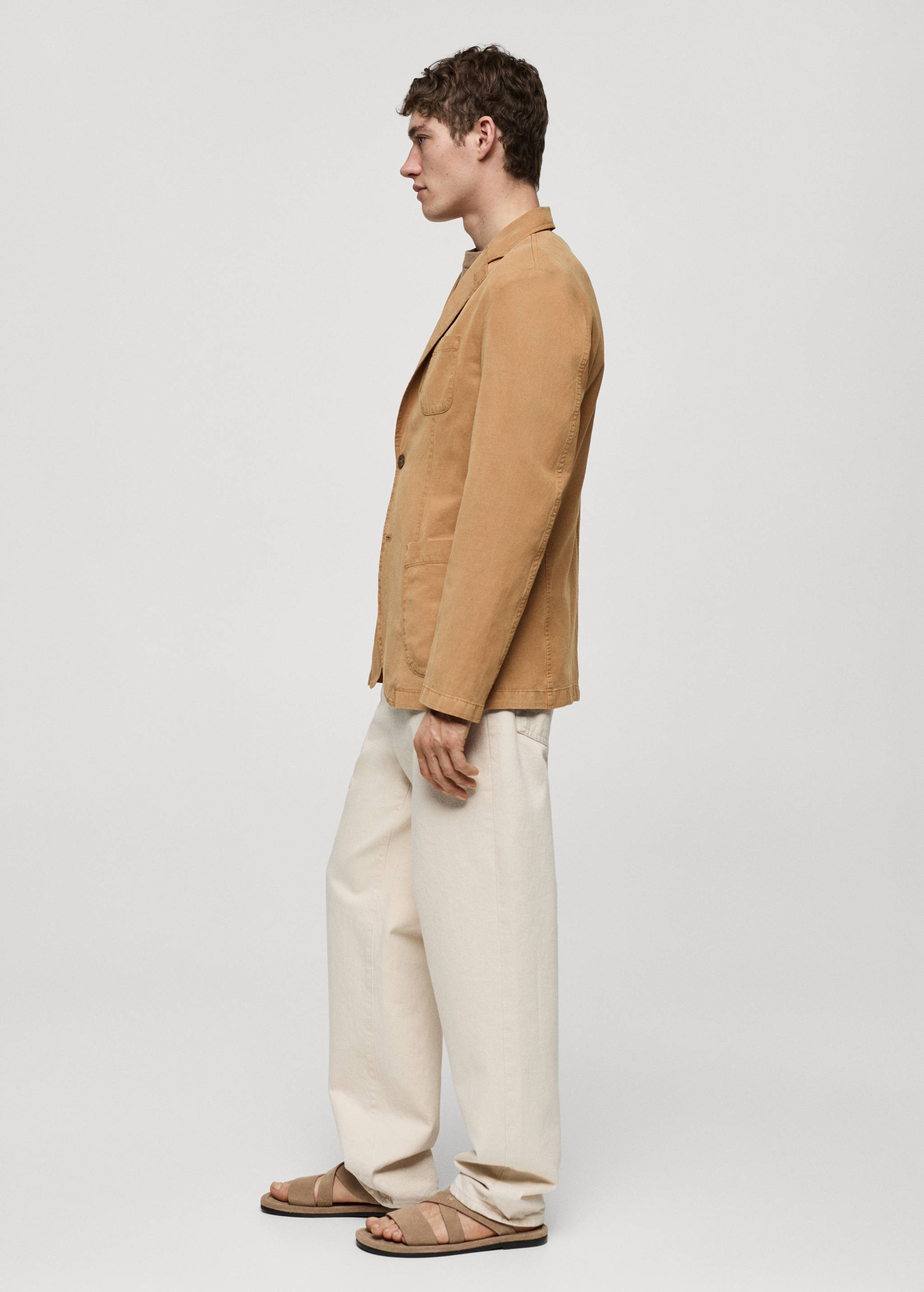 Americana slim fit lino algodón - Detalle del artículo 2