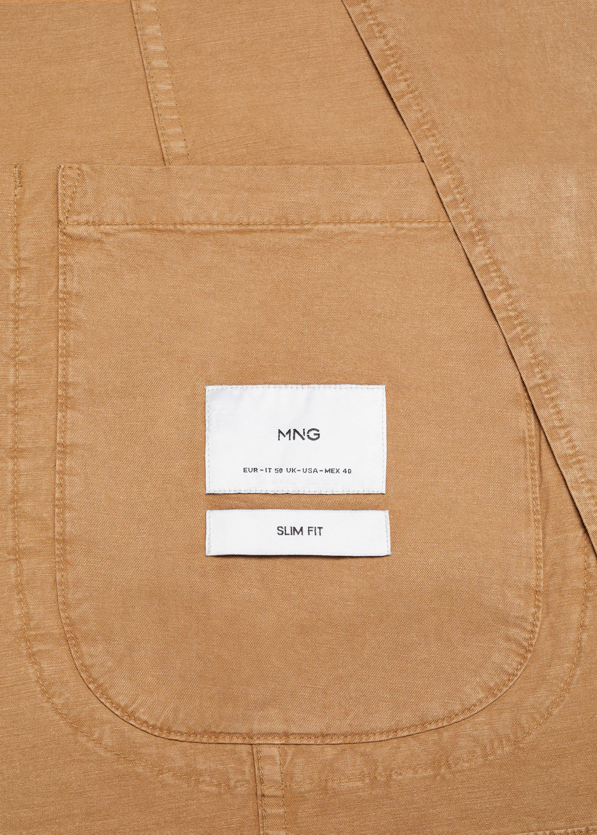 Americana slim fit lino algodón - Detalle del artículo 0