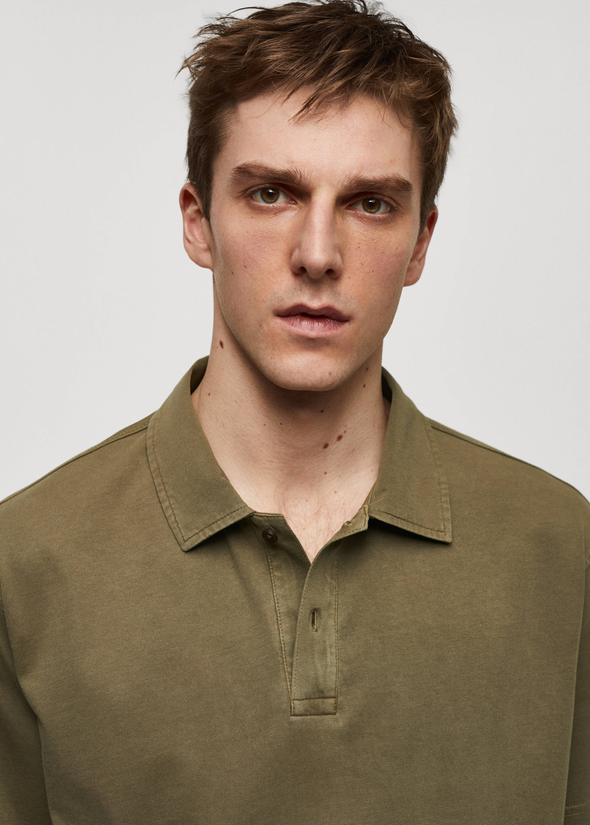 100% cotton relaxed-fit polo shirt - Details of the article 1