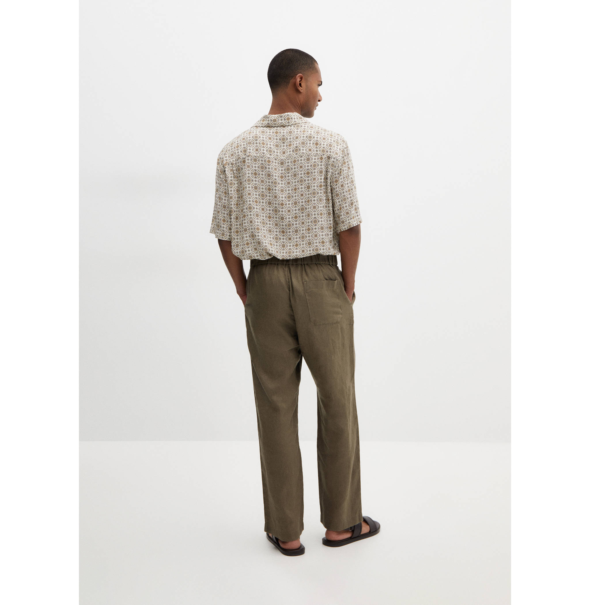 Printed fluid regular-fit shirt - Reverse of the article