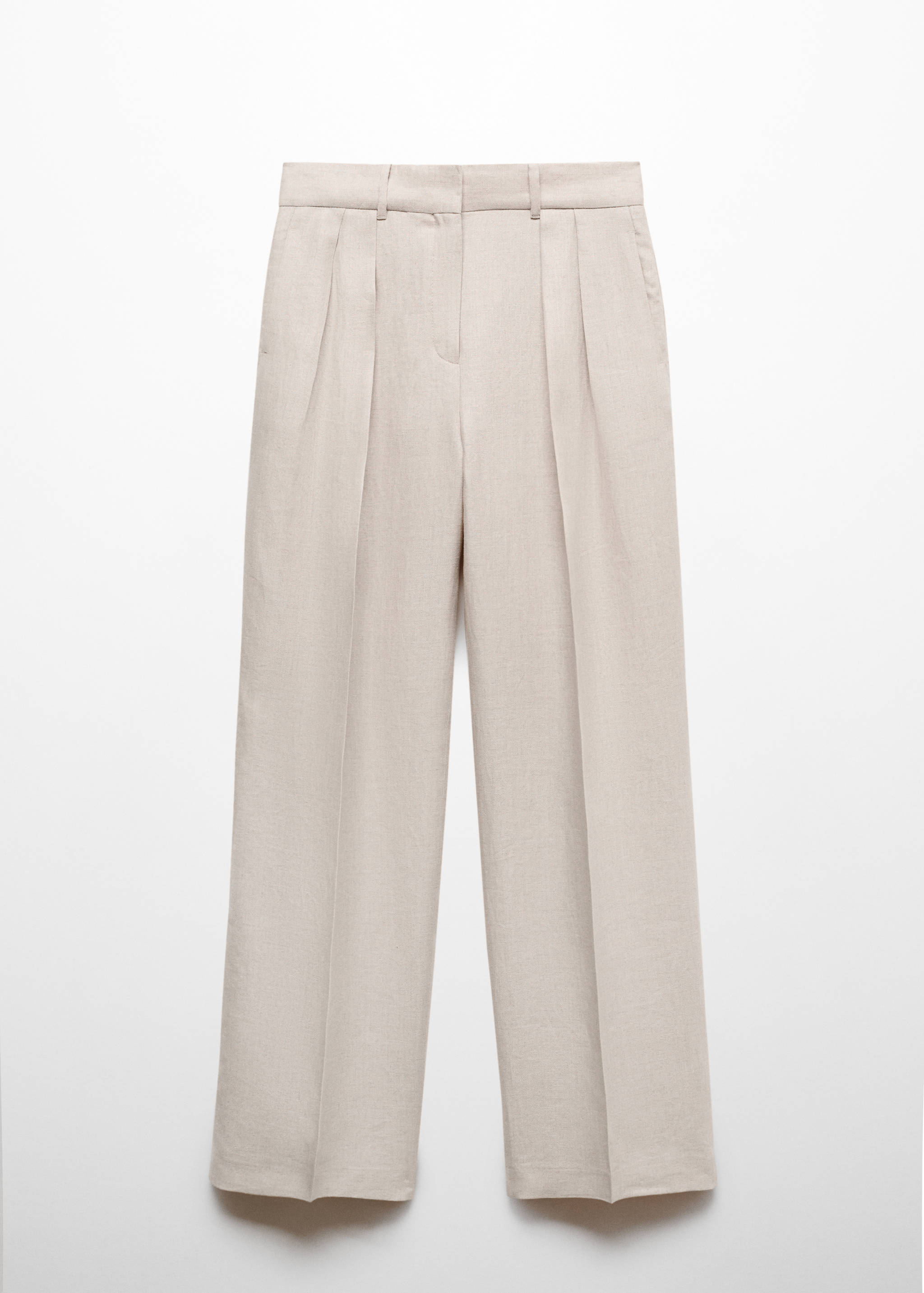 100% linen pants with pleats - Article without model