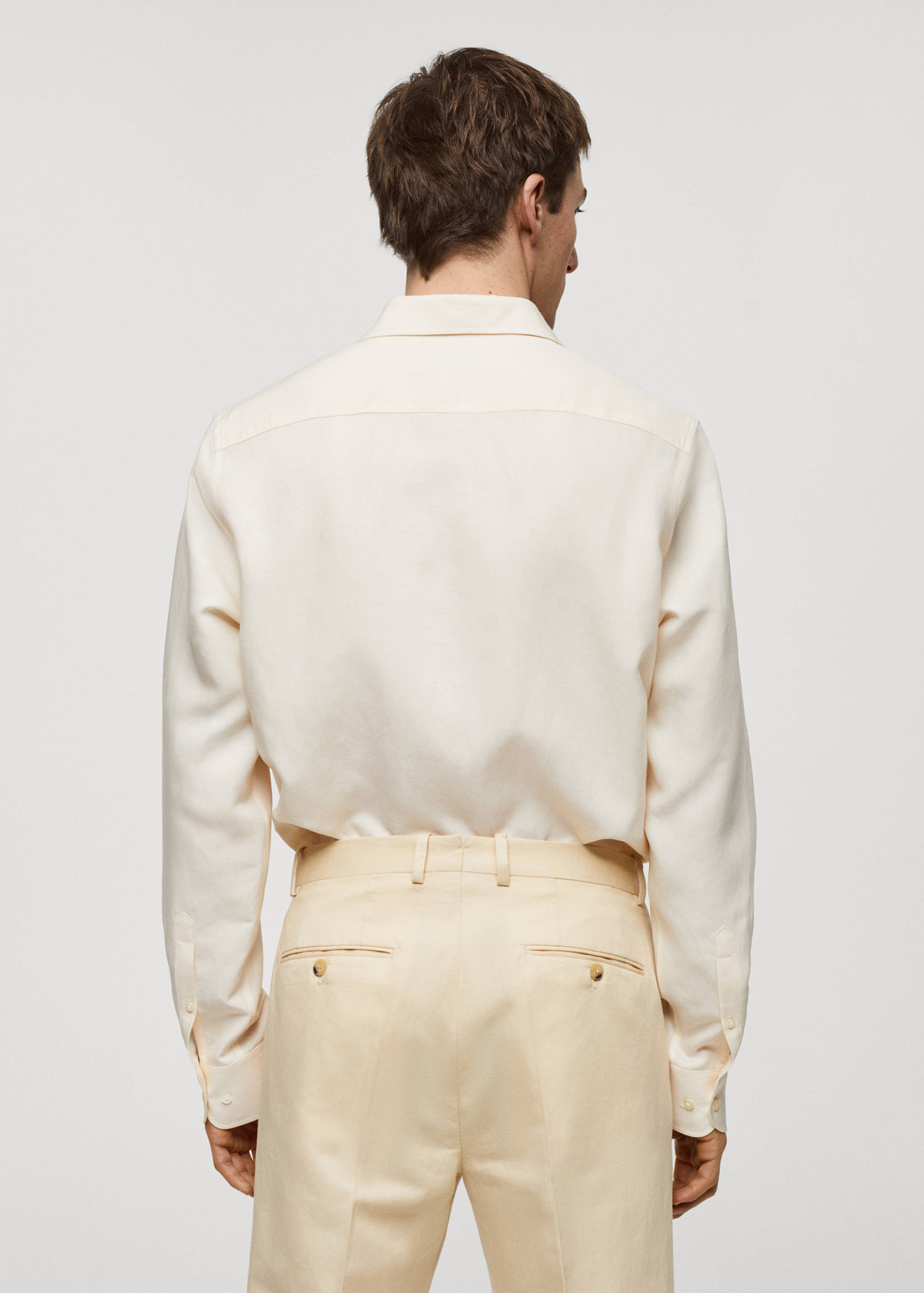 Chemise slim-fit Tencel lin - Verso de l’article