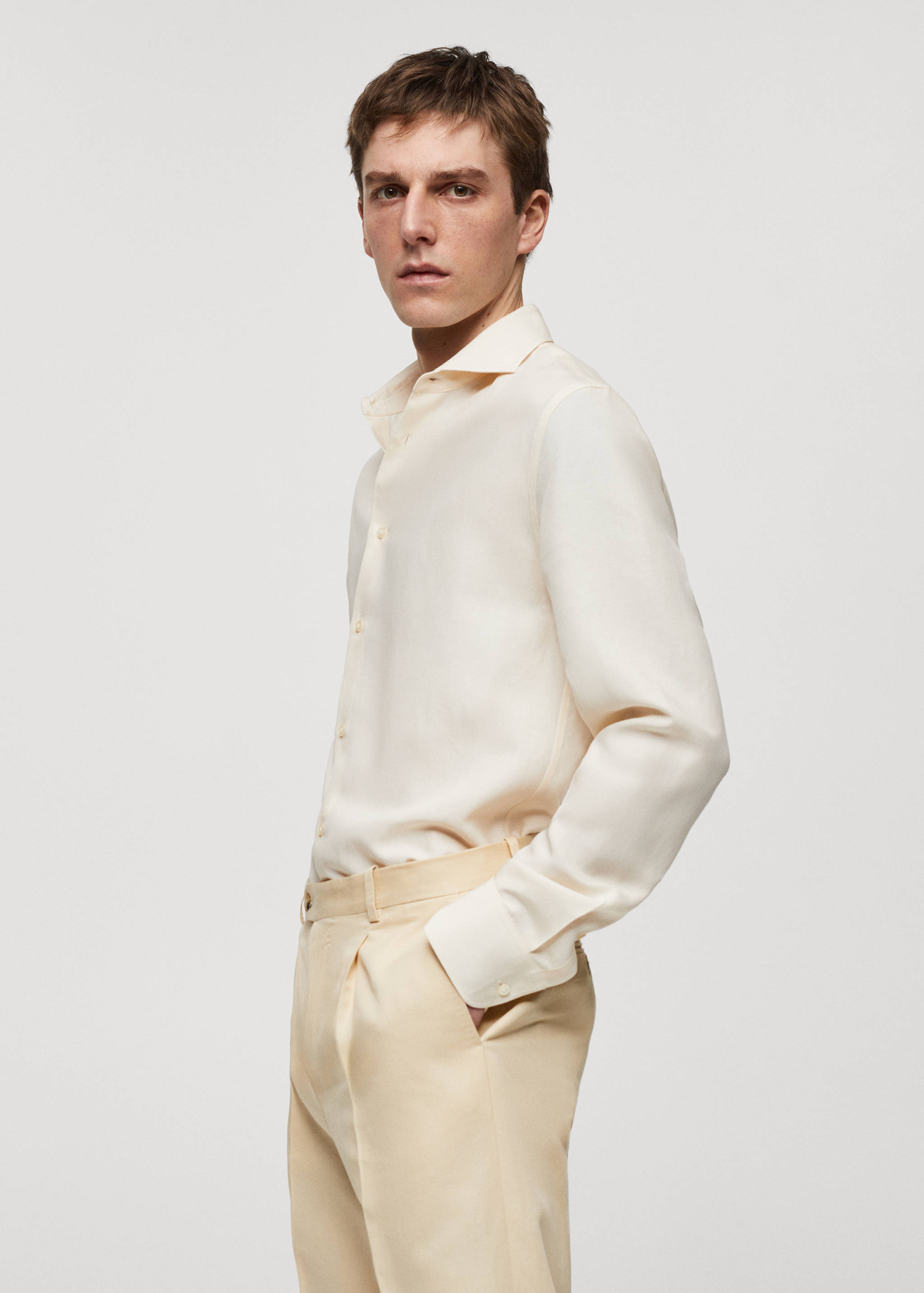 Chemise slim-fit Tencel lin - Détail de l'article 2