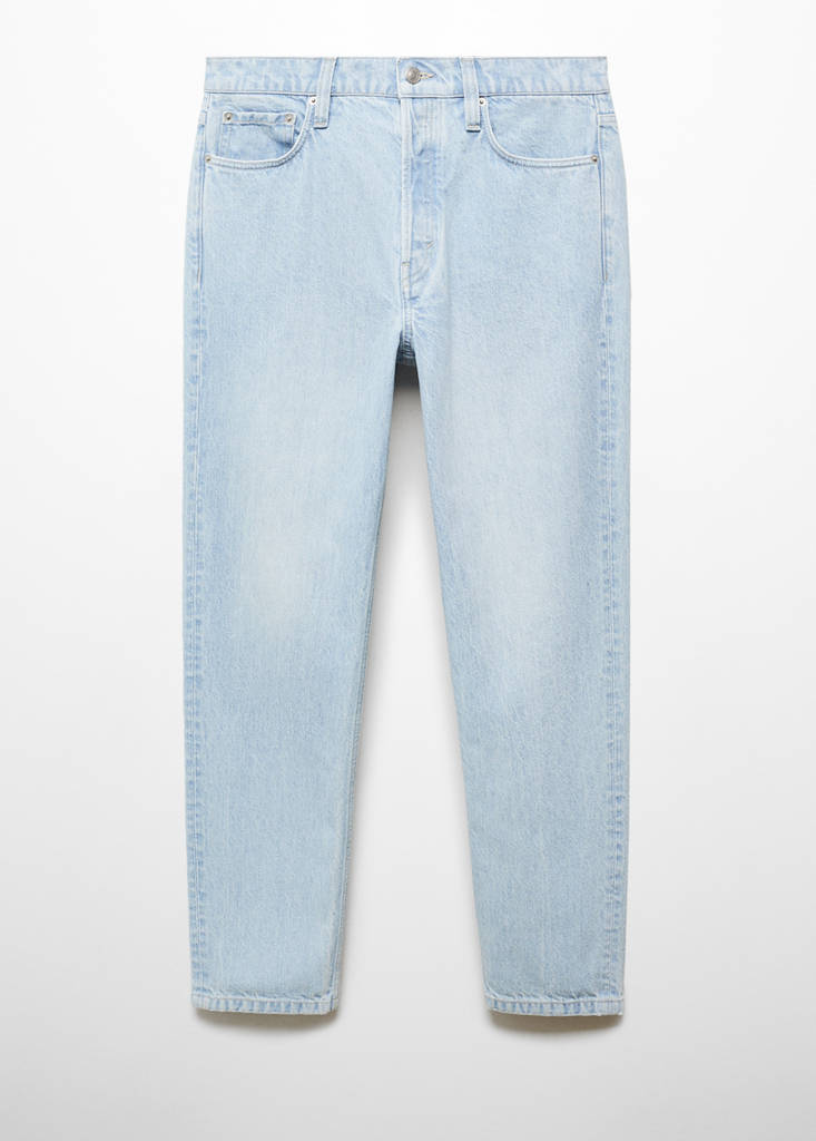 Regular-fit BERTO® Tencel™ cotton jeans — Light Blue