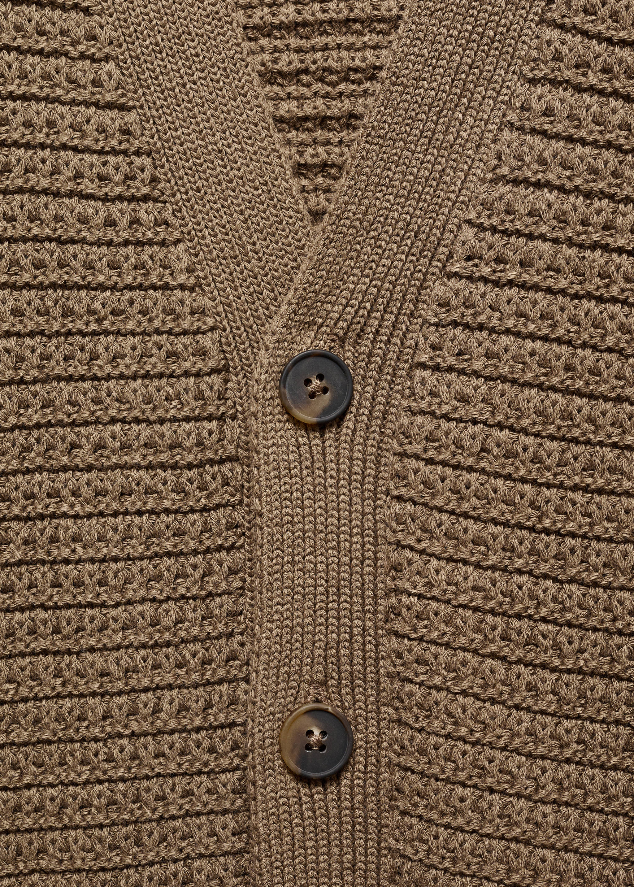 Buttoned knit braided cardigan - Details of the article 8