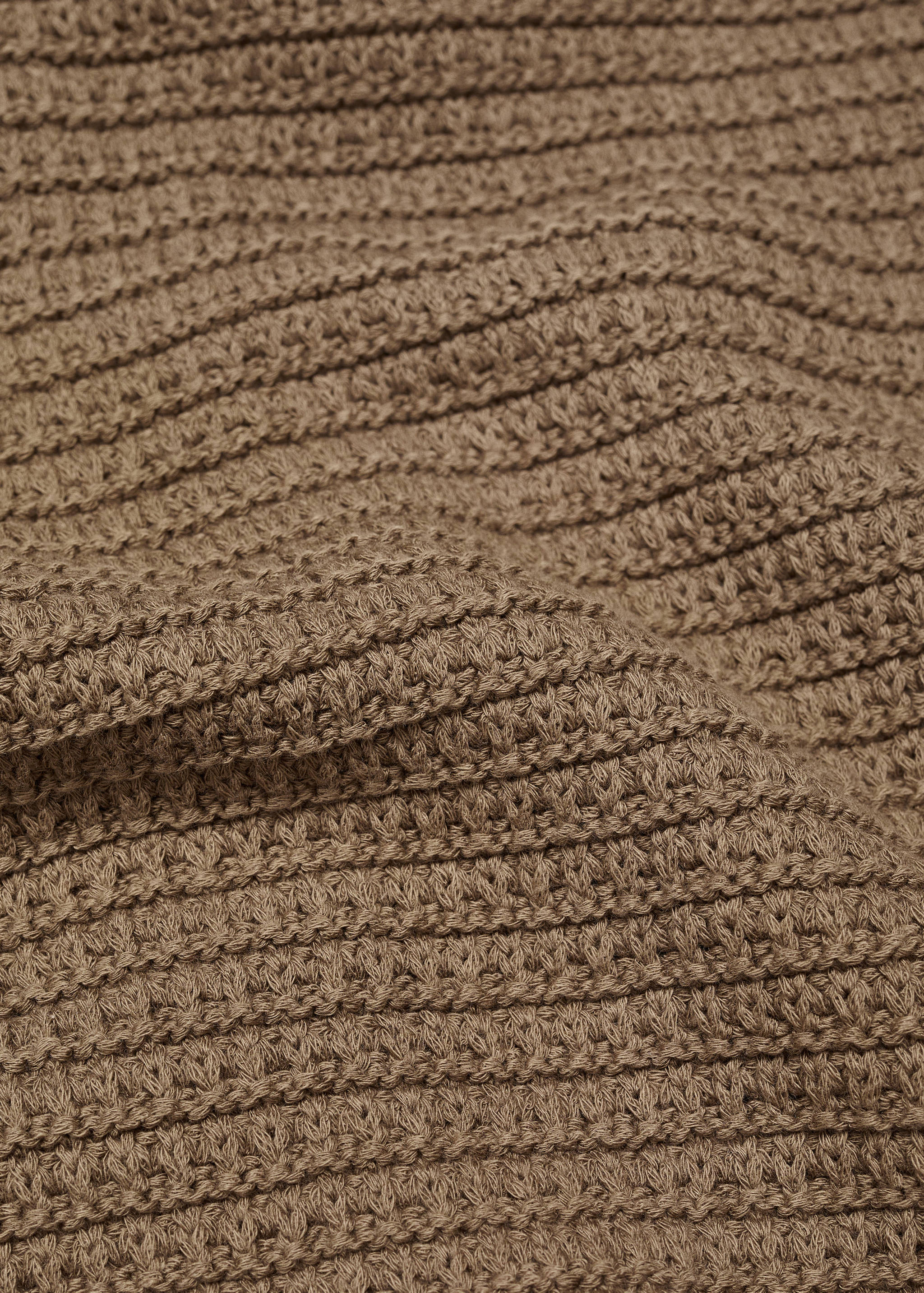 Buttoned knit braided cardigan - Details of the article 0
