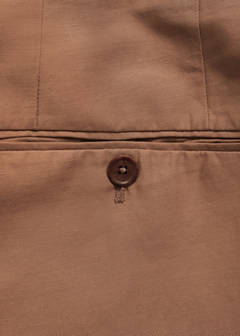 Cotton linen suit bermuda shorts — Burnt Orange 10