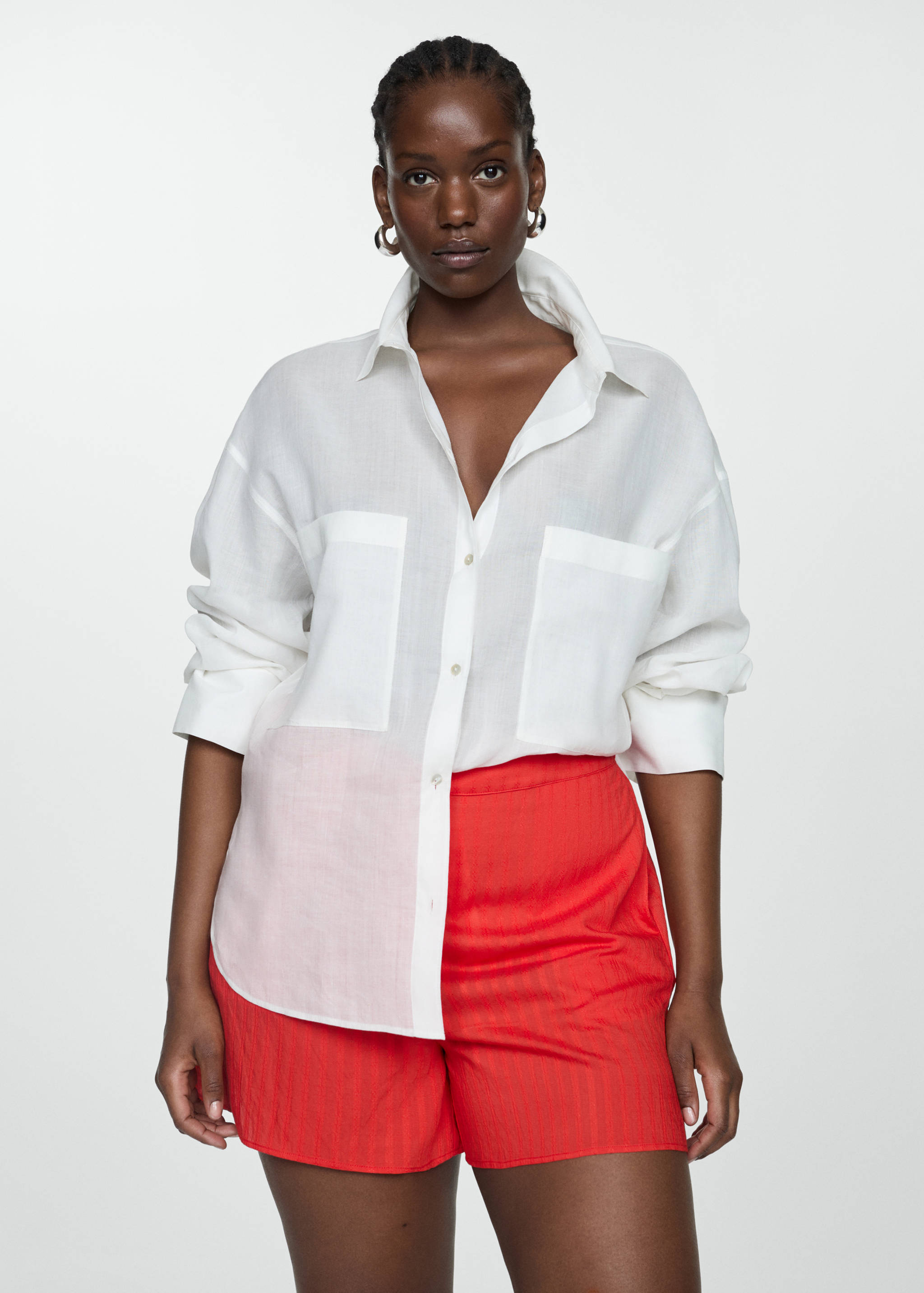 Stripe-printed shorts - Details of the article 4