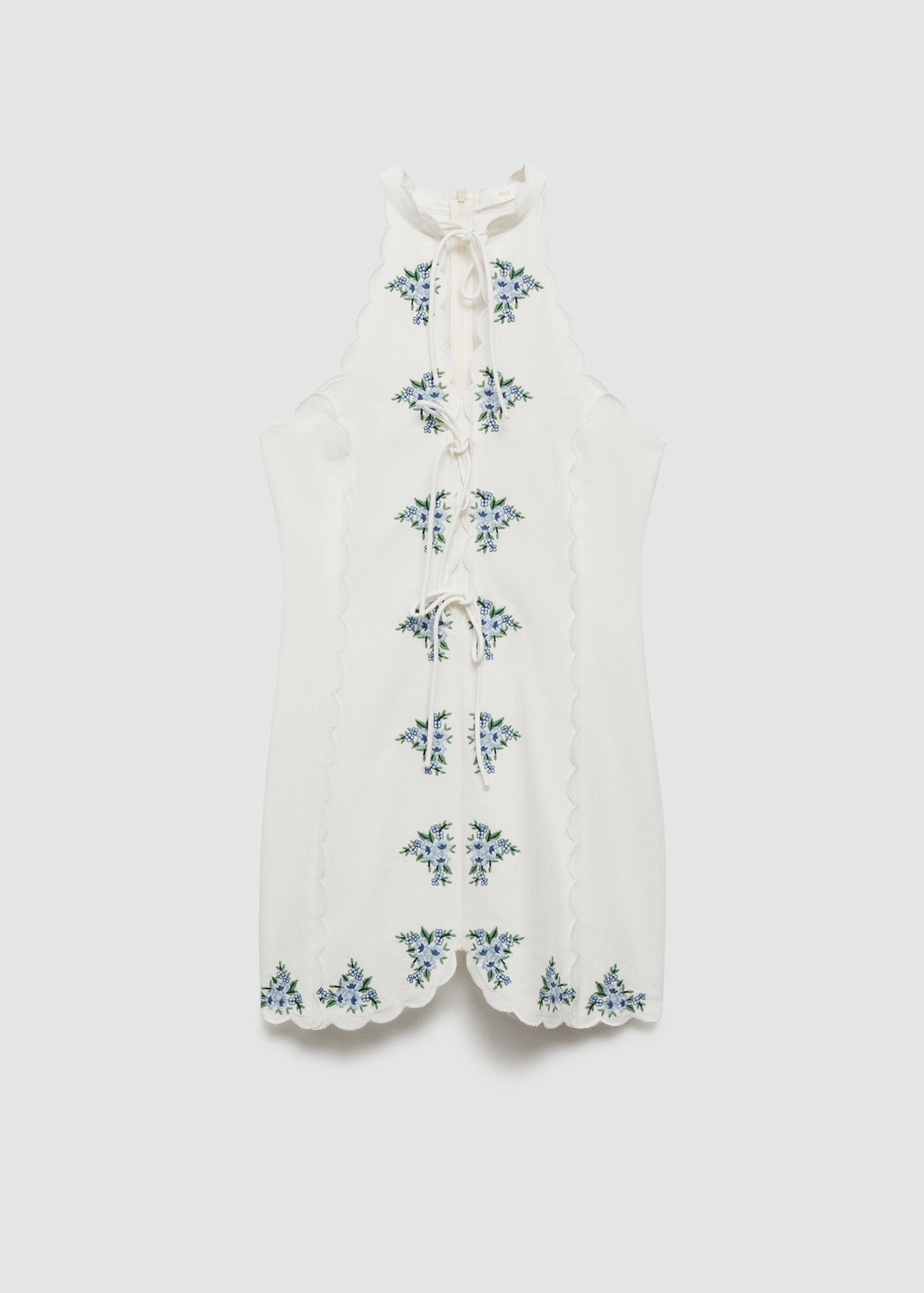 Bow embroidered dress - Article without model