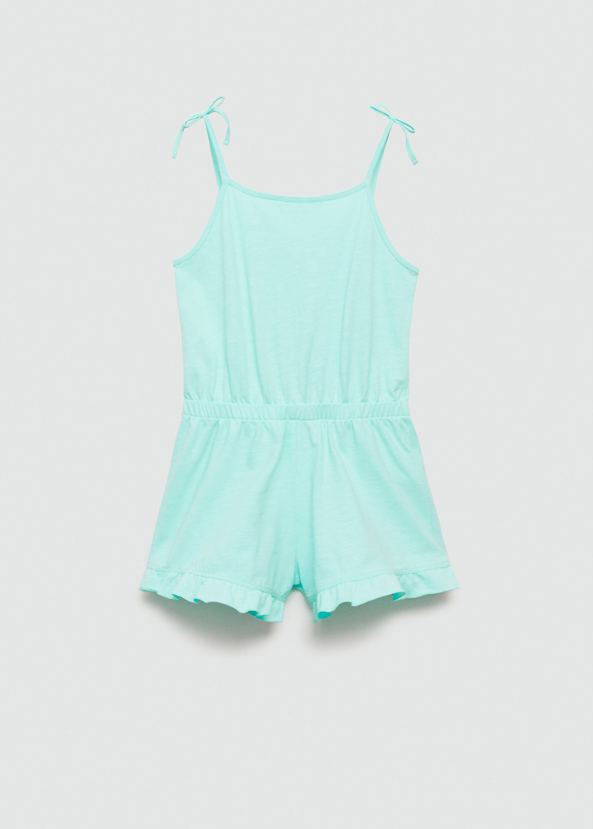 Cotton short jumpsuit - Reverse of the article