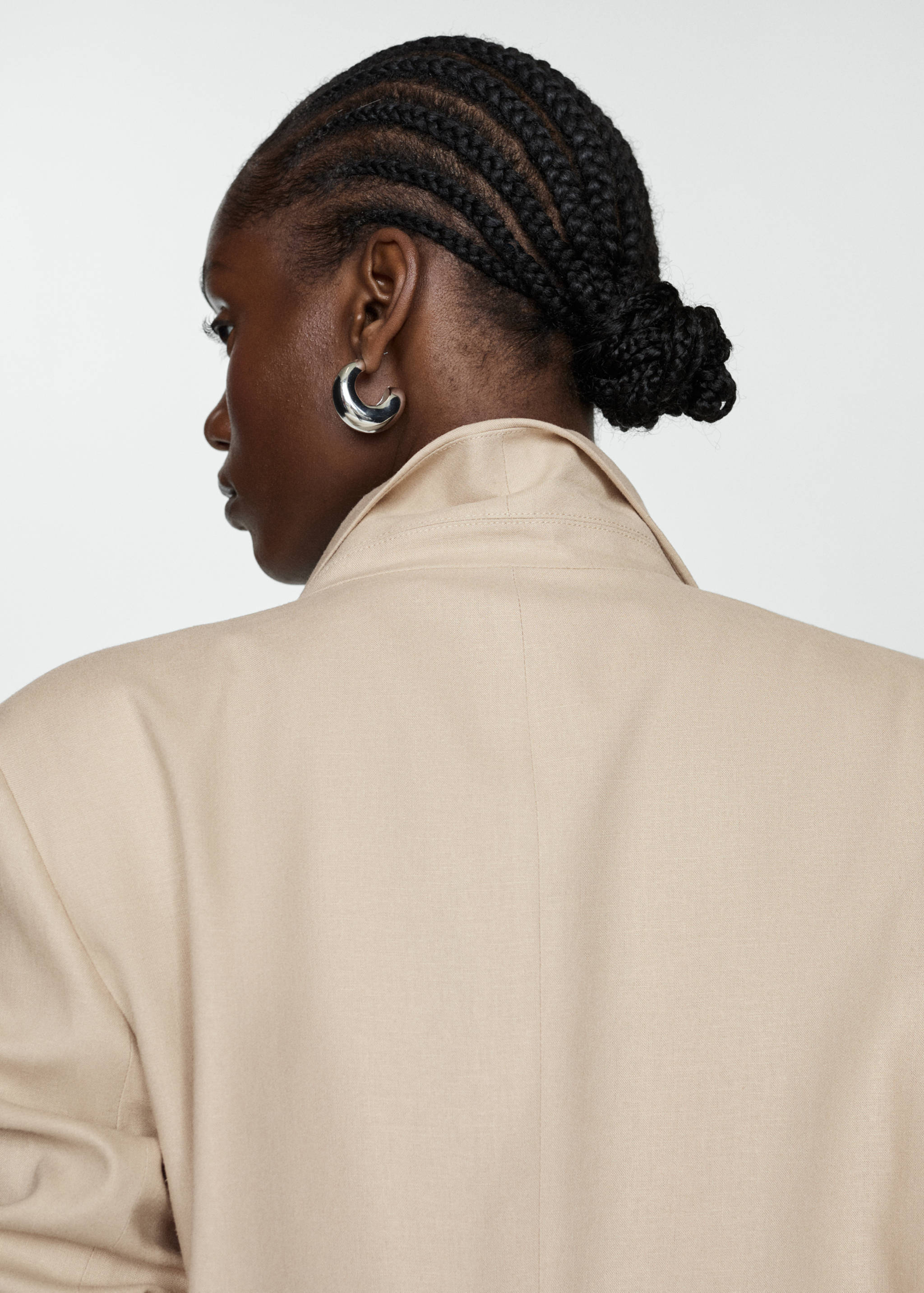 Blazer lin poignets boutonnés - Détail de l'article 4