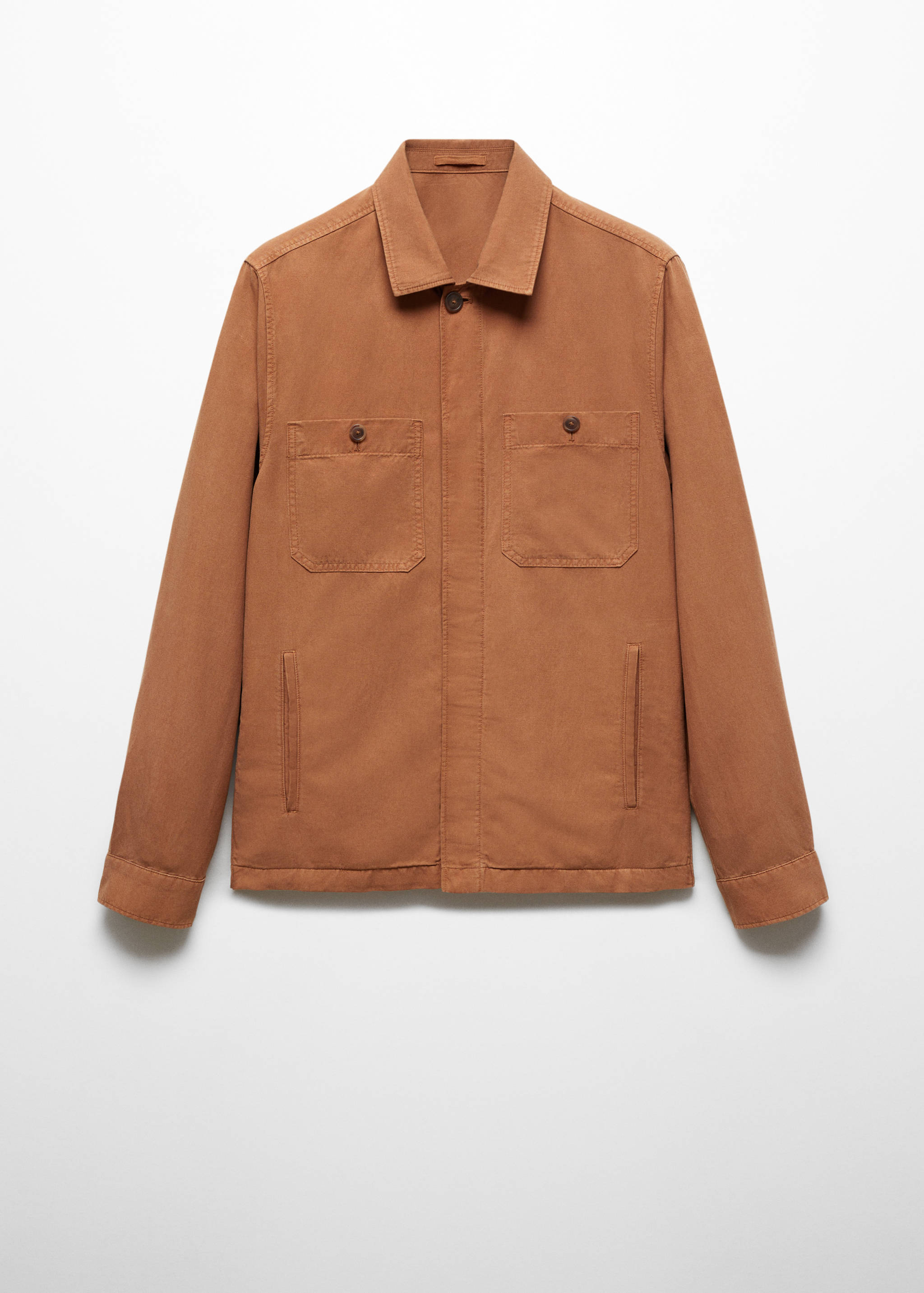 Surchemise slim-fit Tencel lin - Article sans modèle