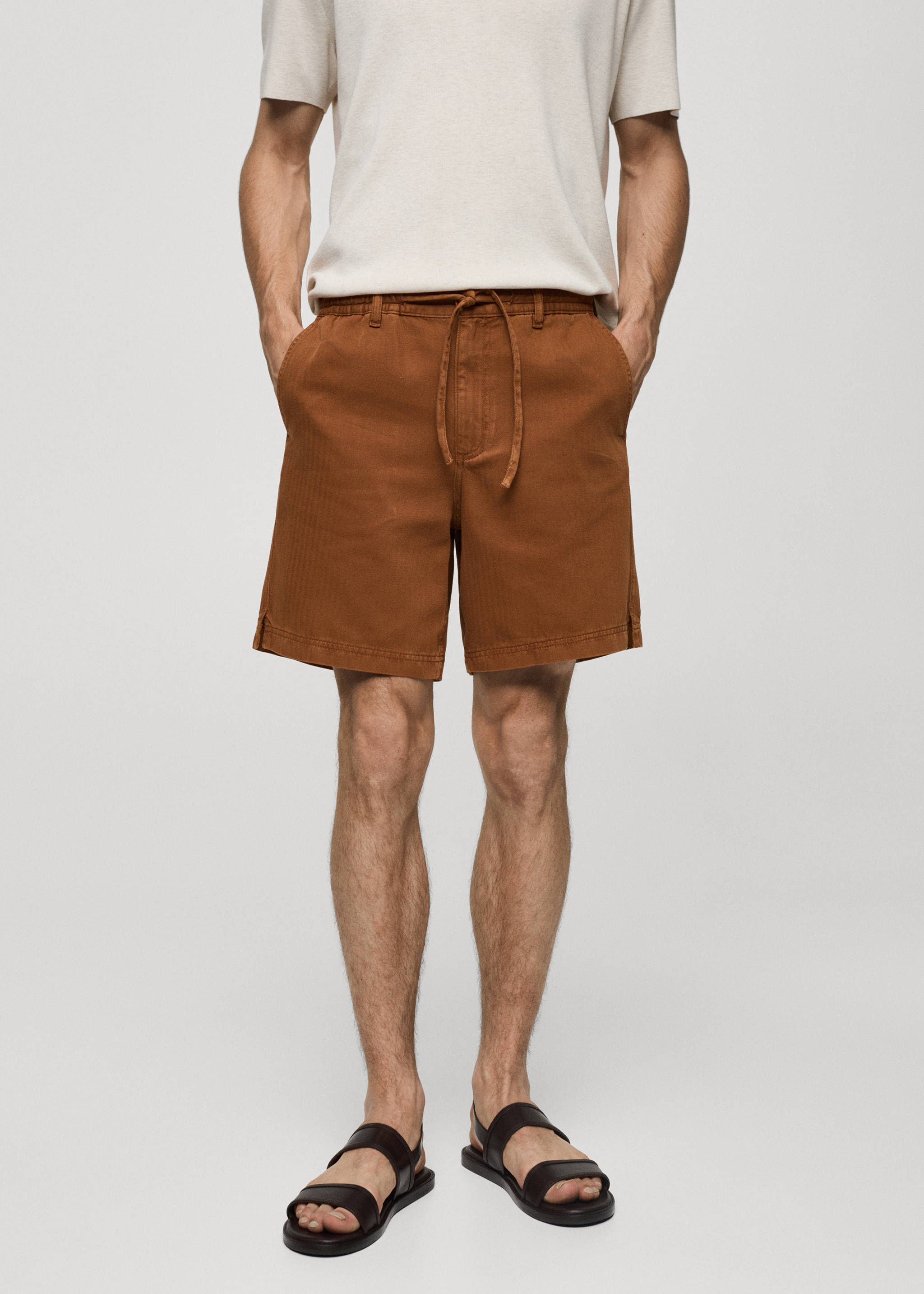 Bermuda shorts sada - Medium plane