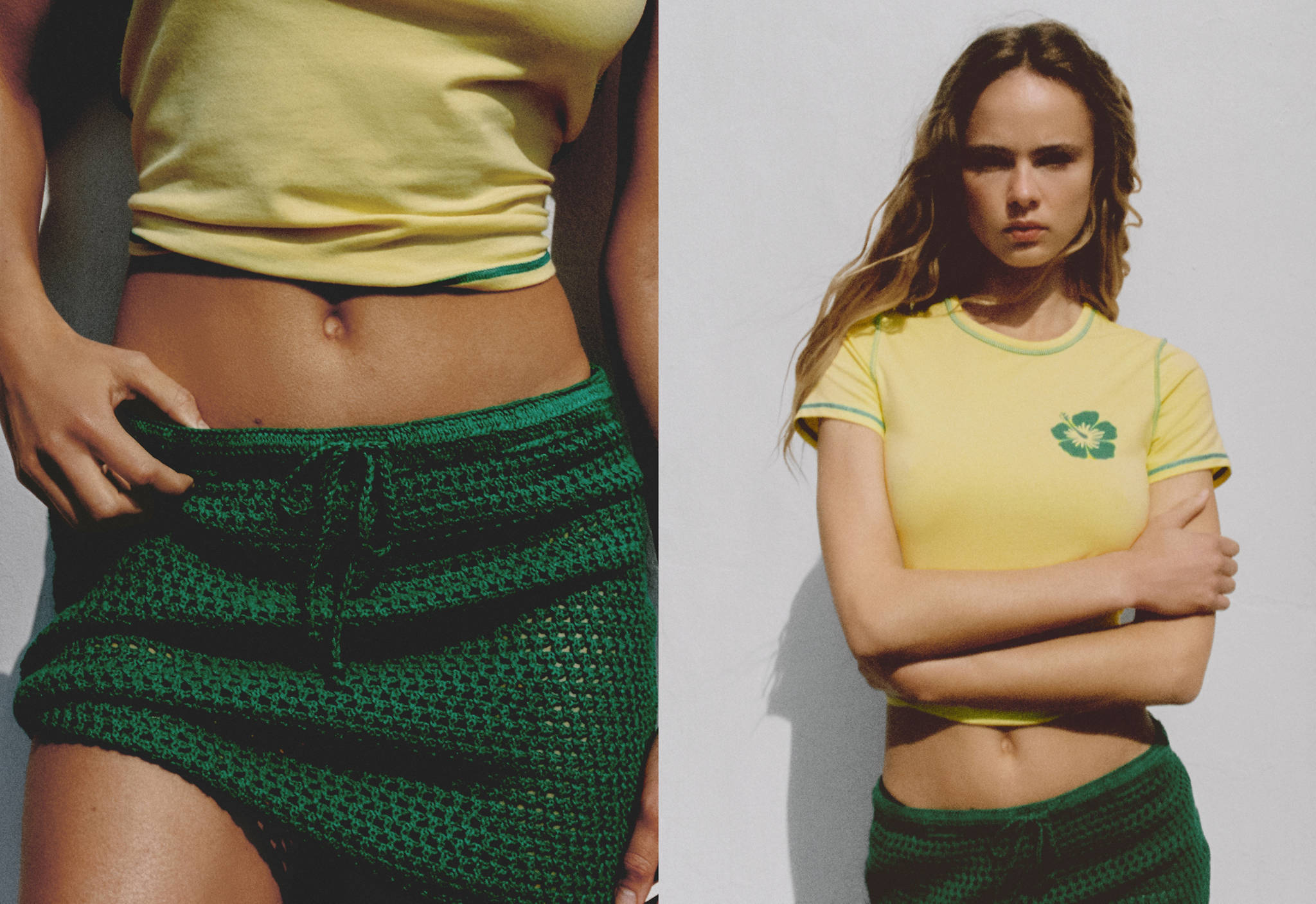 Crochet mini skirt - Panoramic plane