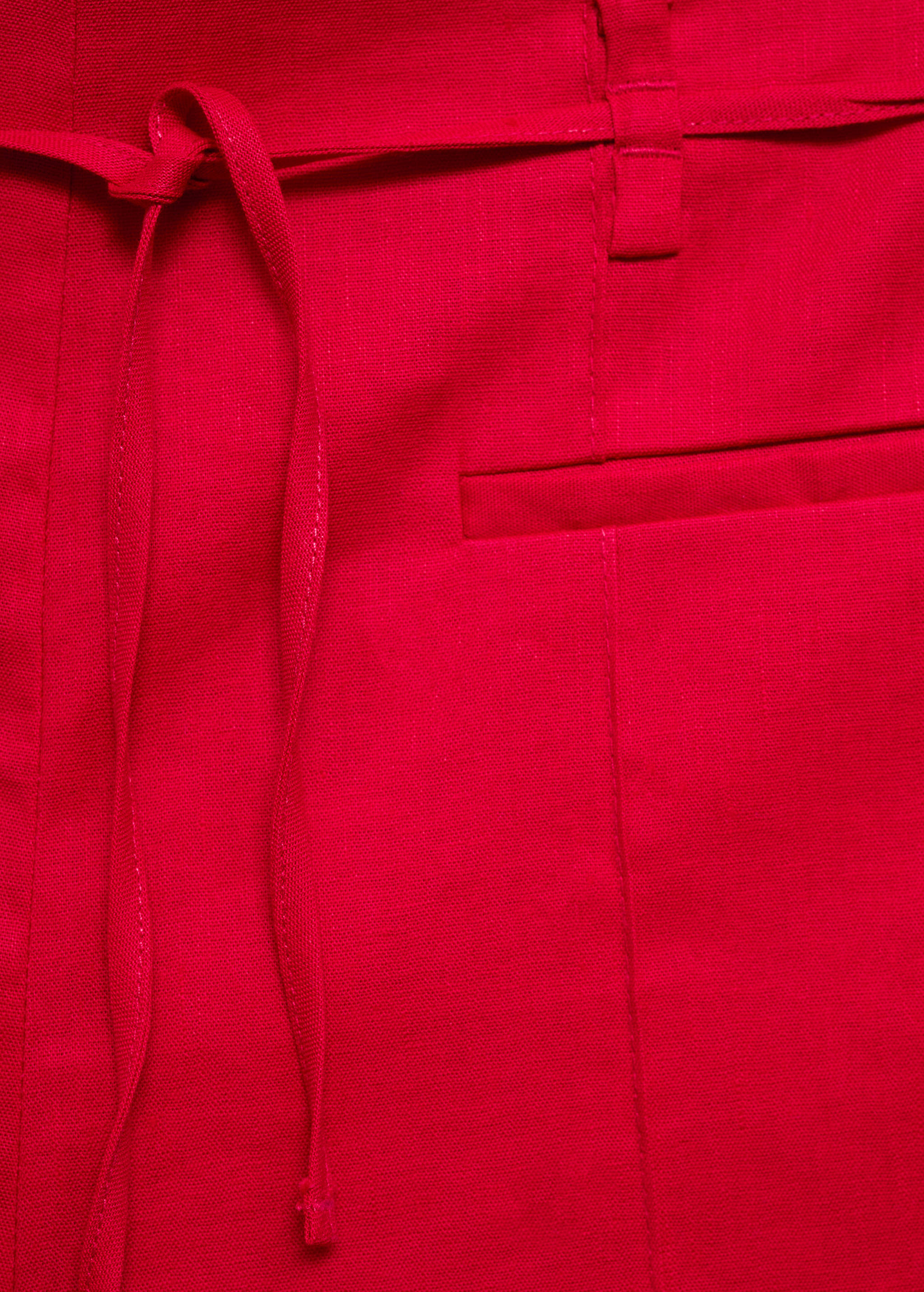 Linen shorts with bow - Details of the article 8