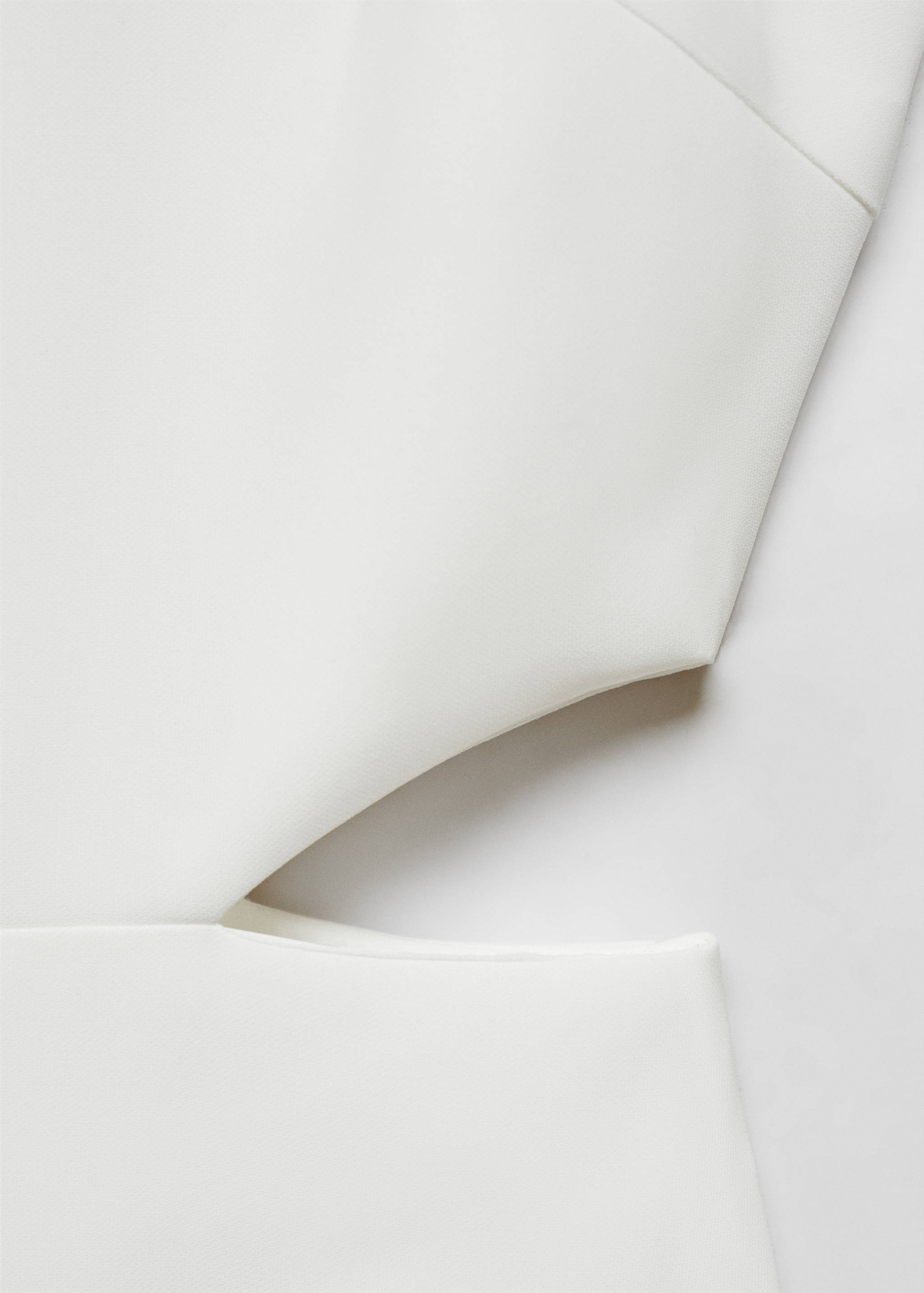 开衩露背挂脖领连身裤 - null