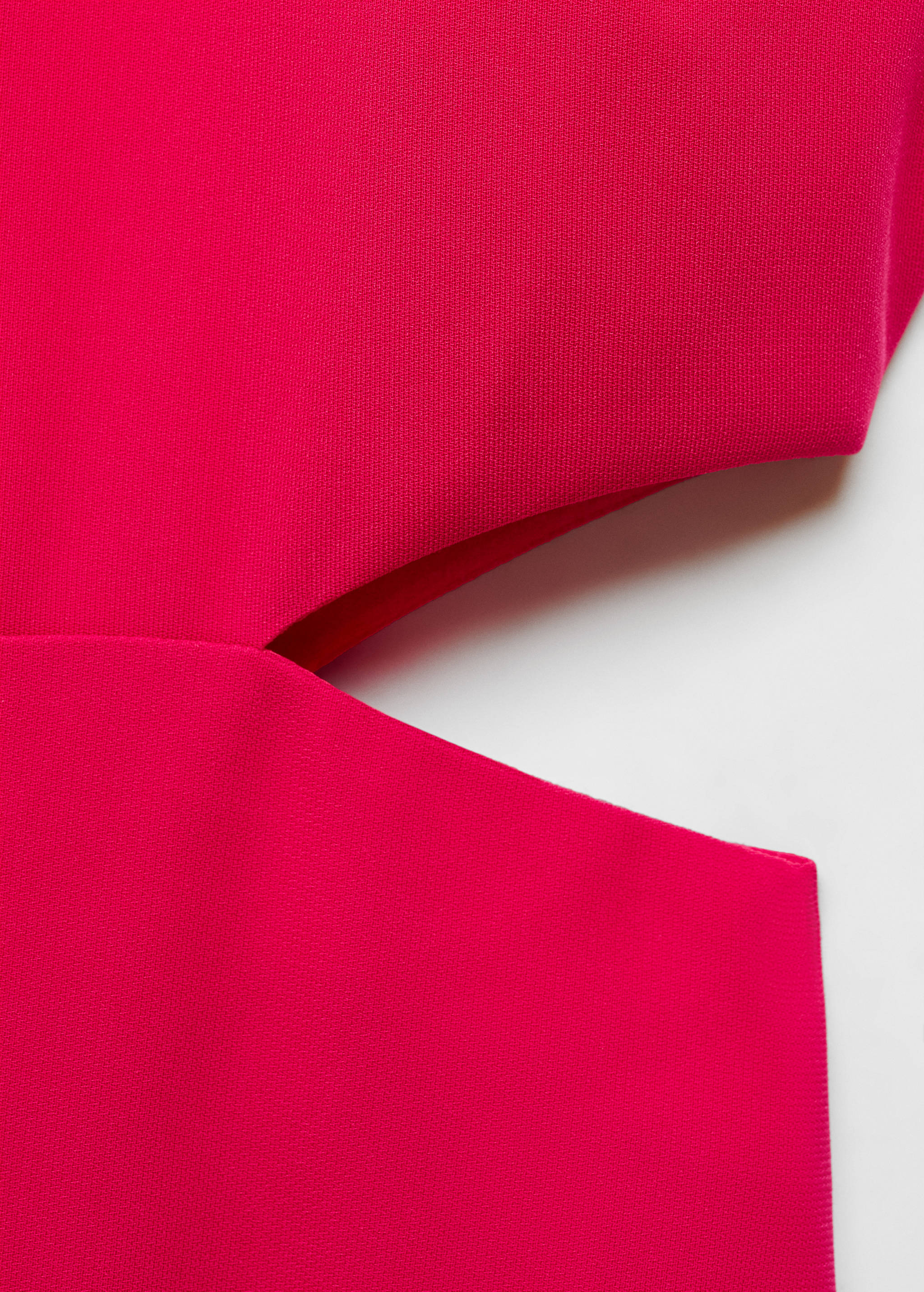 开衩露背挂脖领连身裤 - null