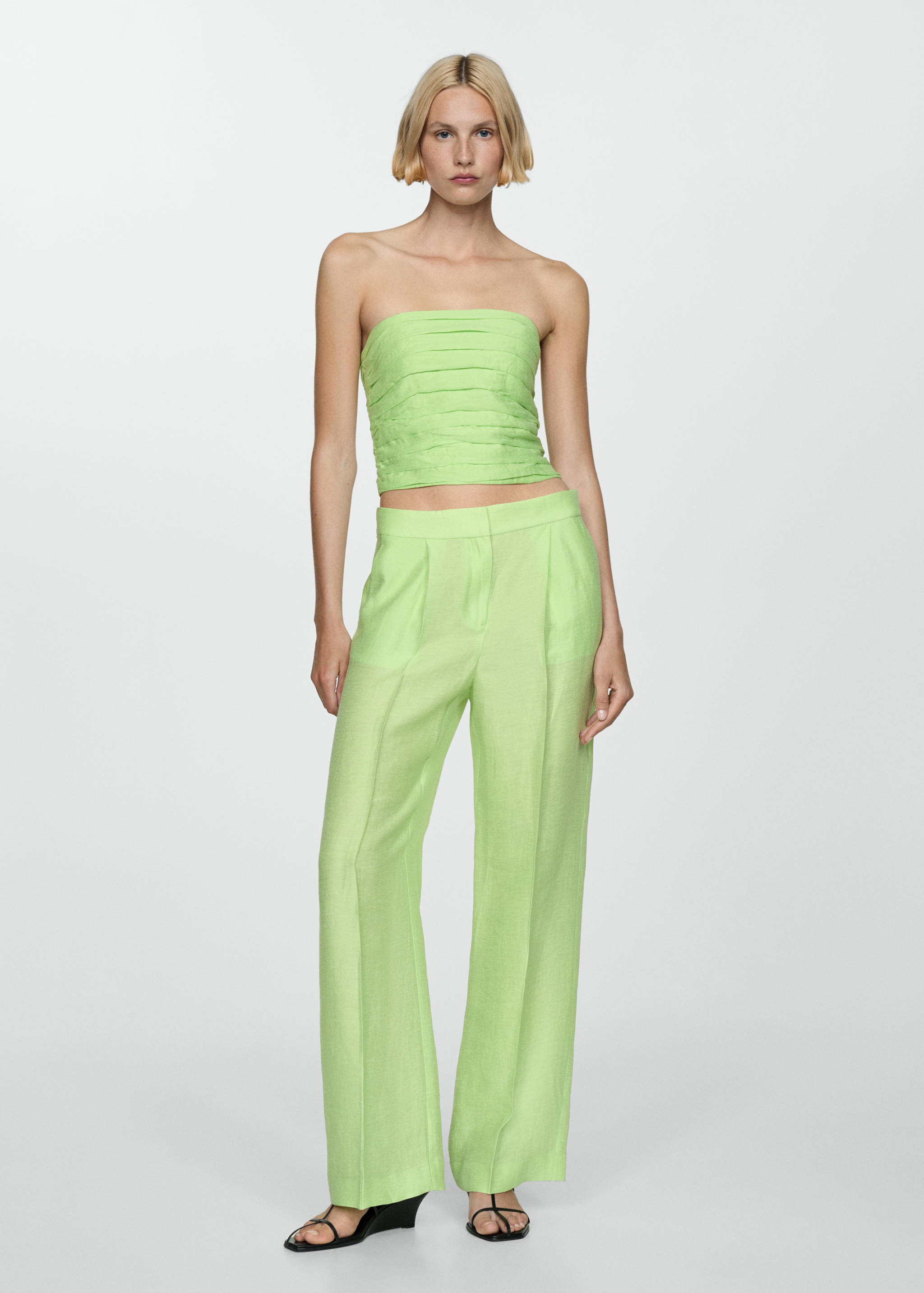 Draped crop top - General plane