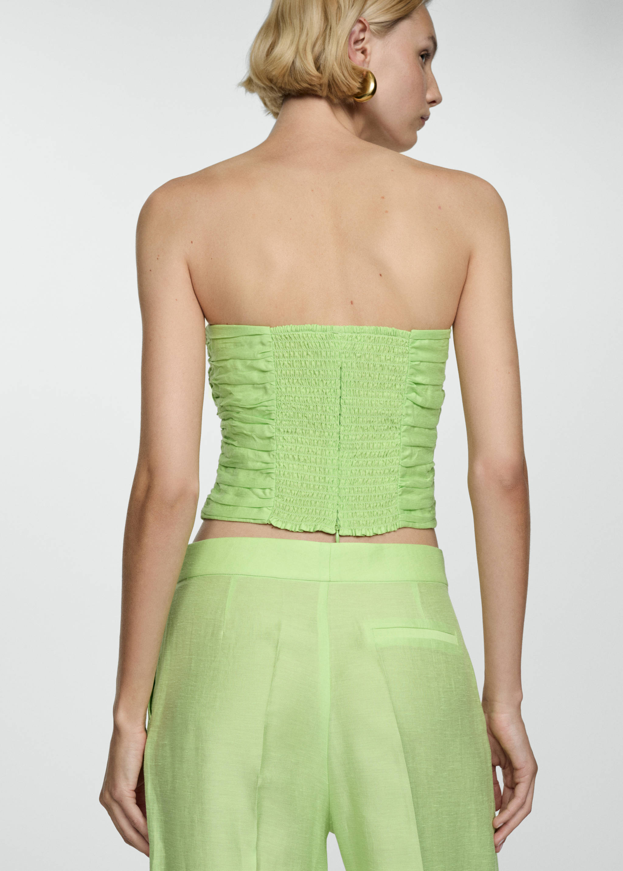 Draped crop top - Reverse of the article