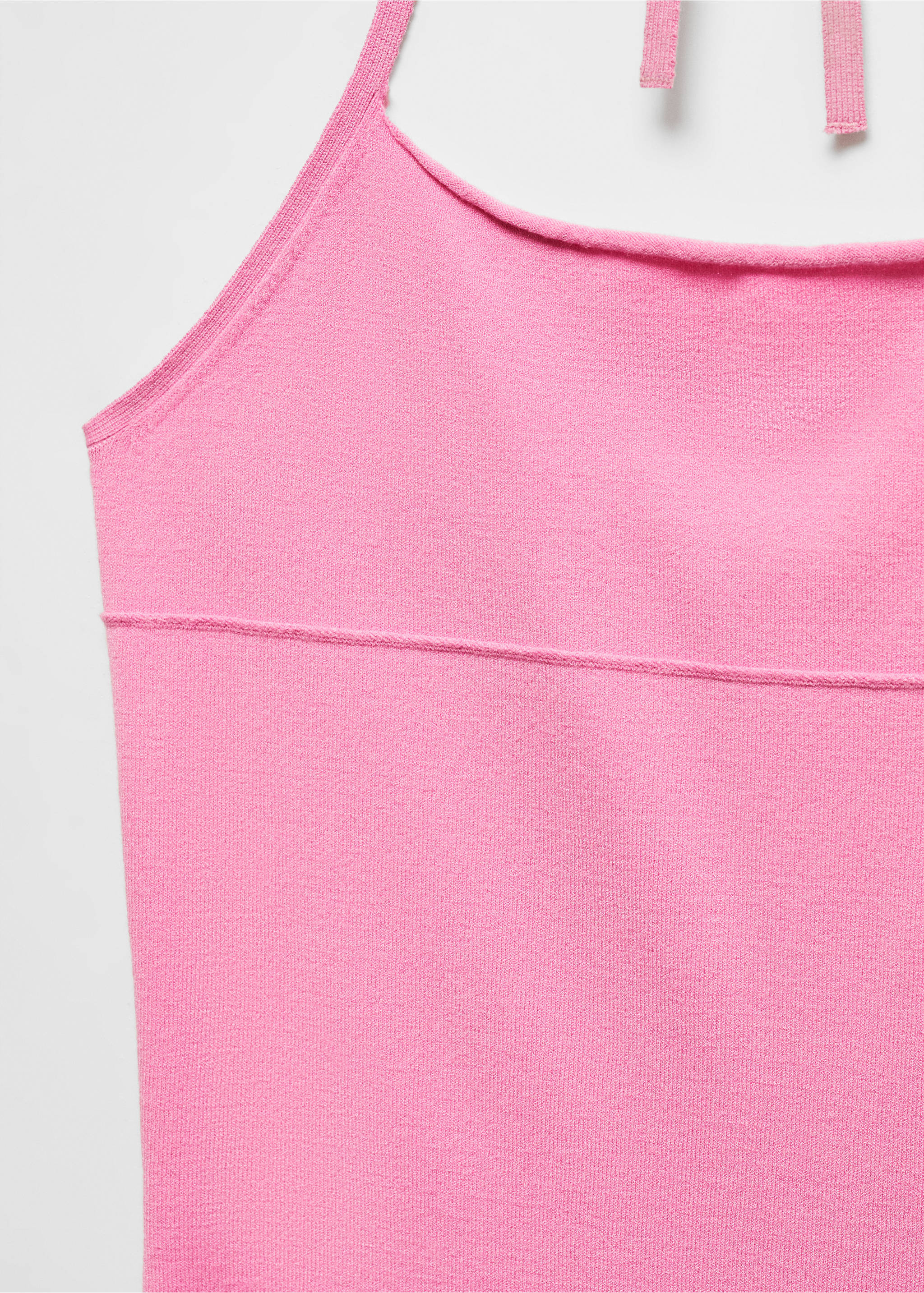 Vestido halter entallado - Detalle del artículo 8, Rosa. Ref: 67079604-00.