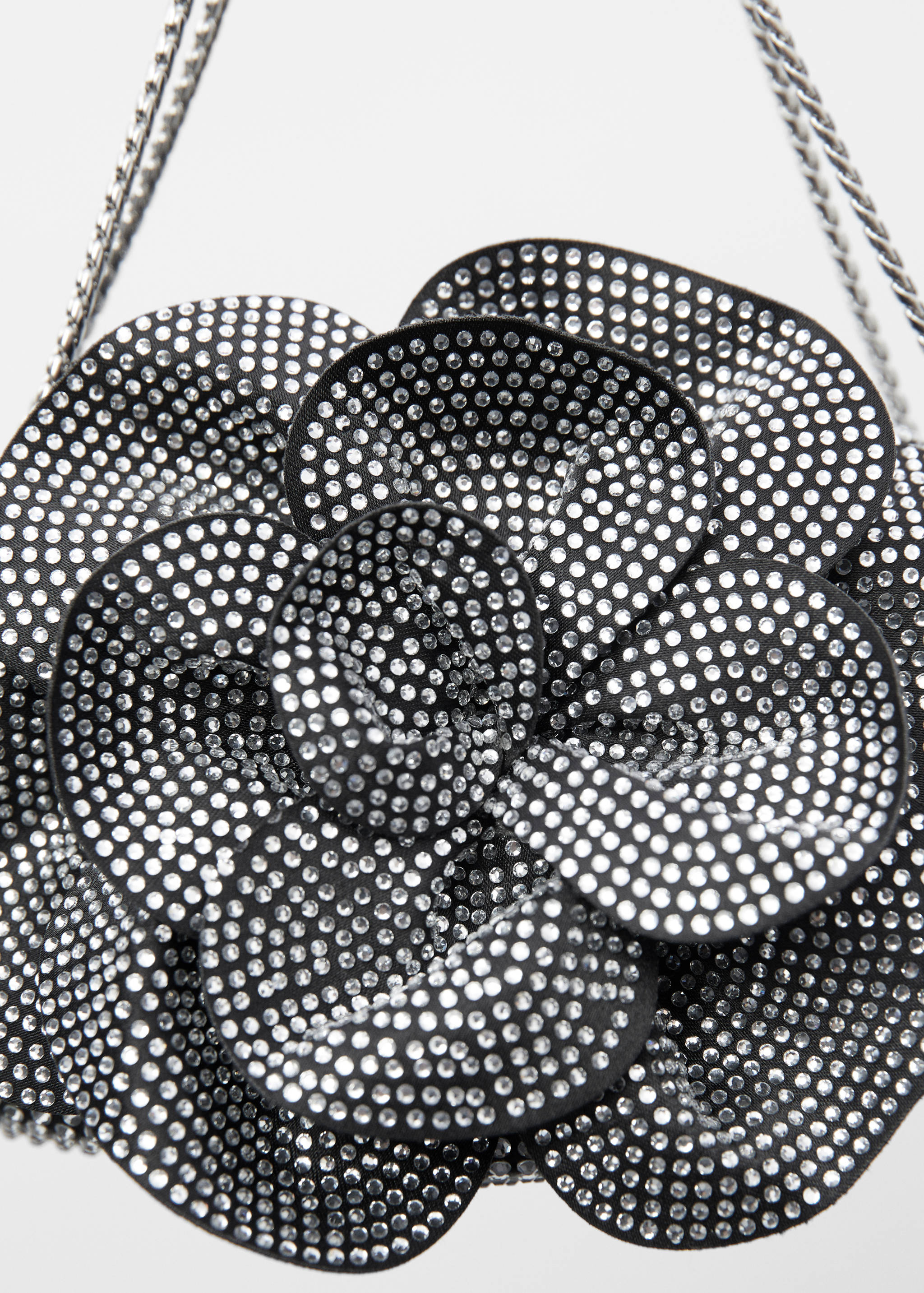 Rhinestone maxi-flower bag - Details of the article 1