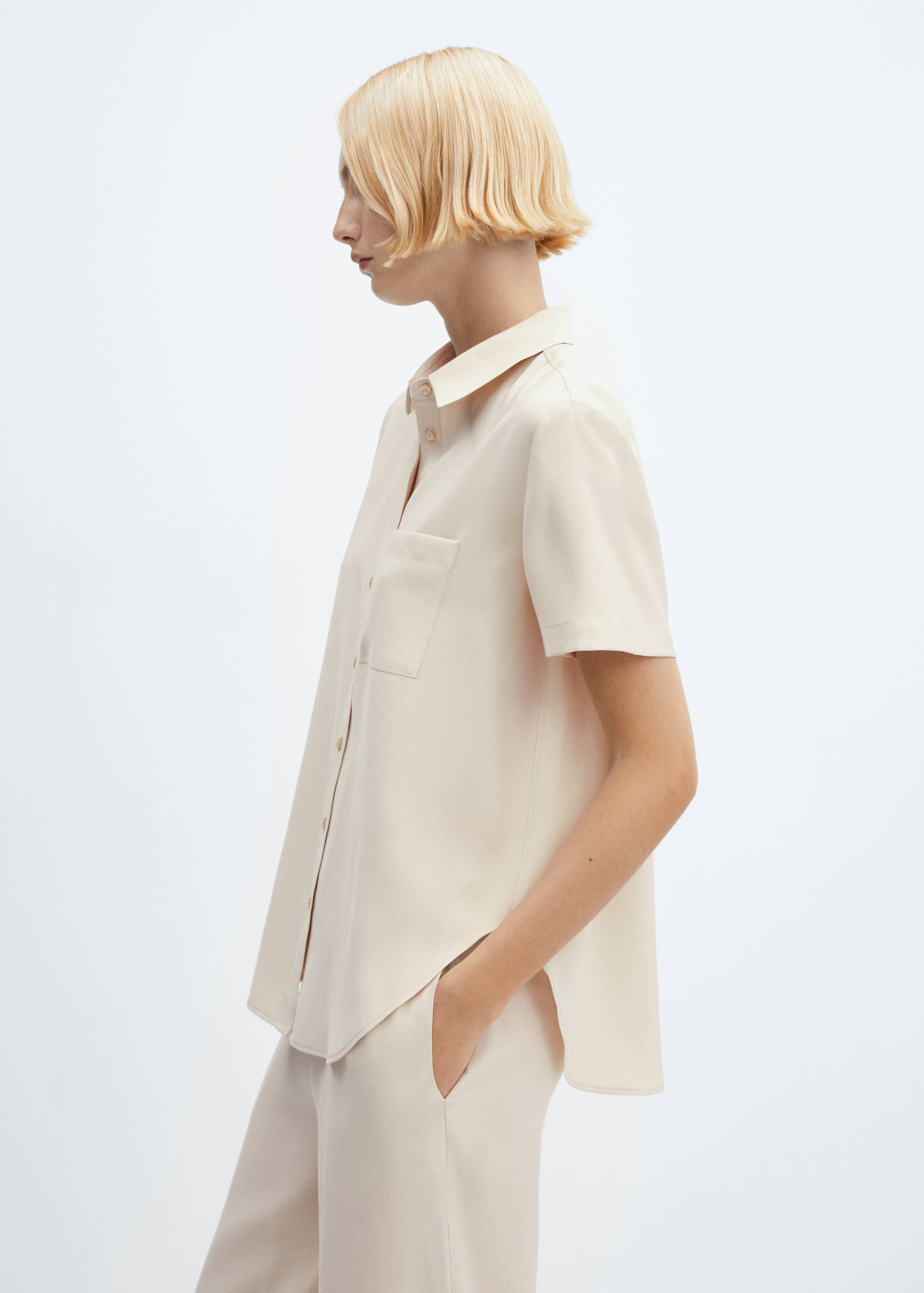 Pantalons wideleg cintura elàstica - Detall de l'article 1