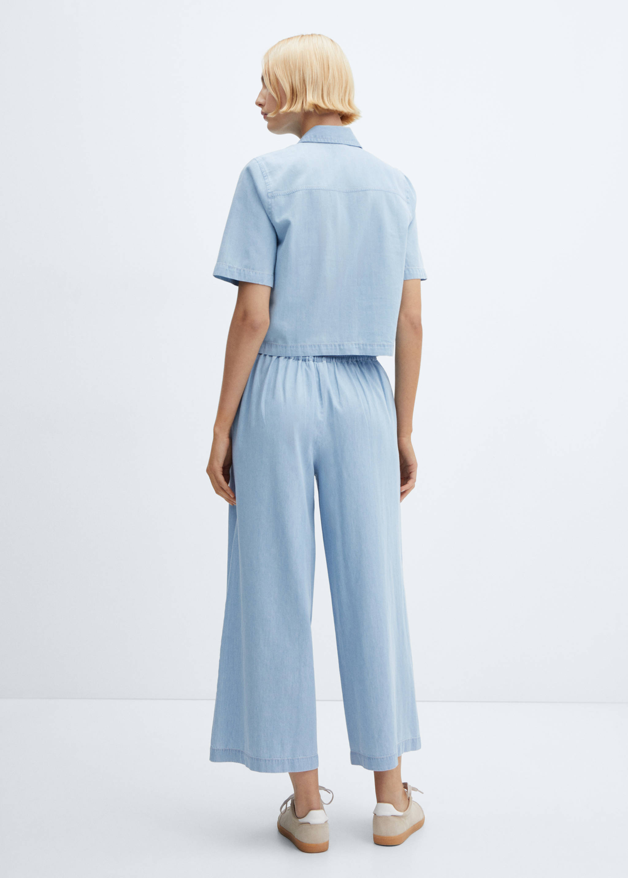 Pantalón culotte pinzas - Reverso del artículo
