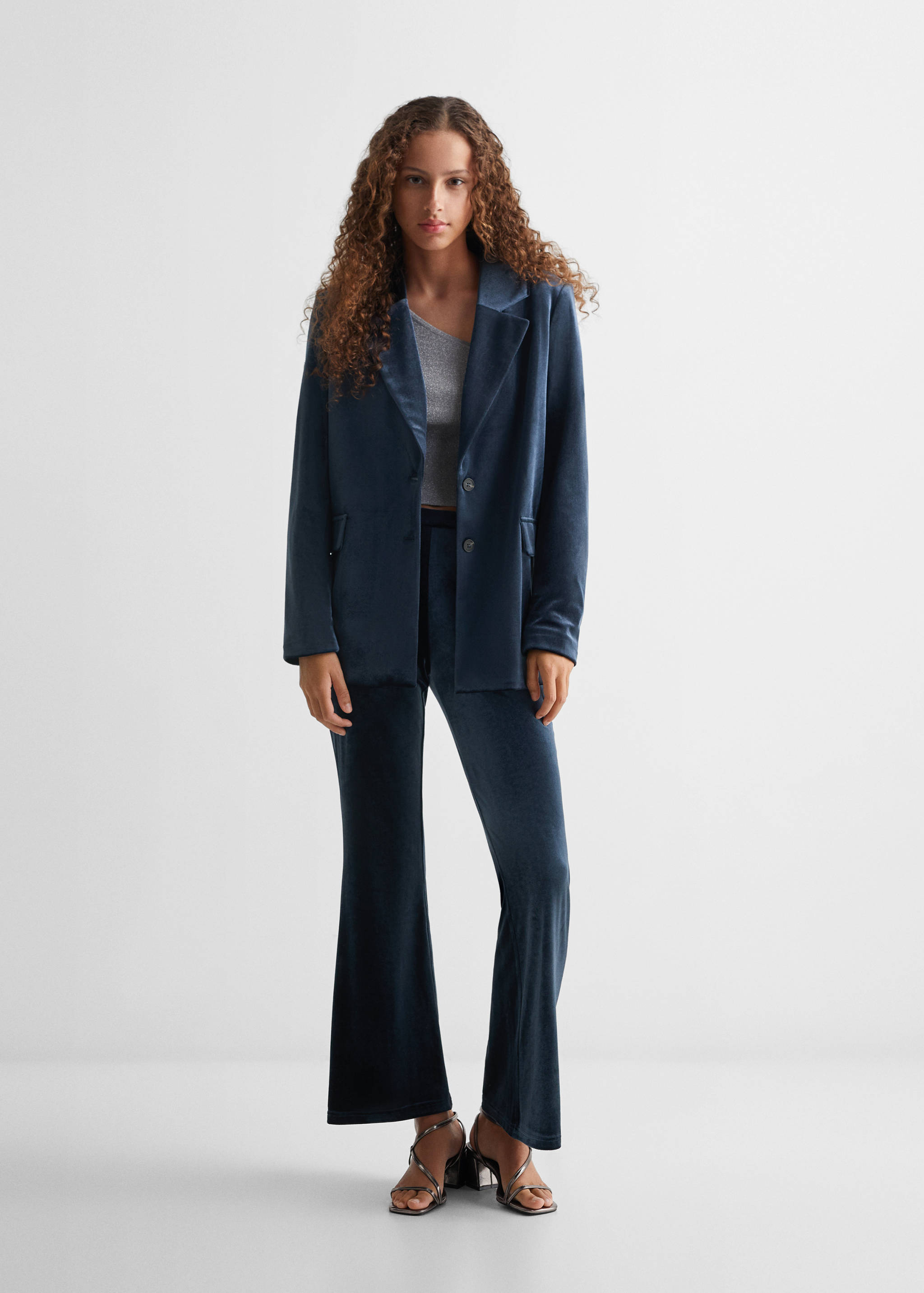 Velvet blazer - General plane