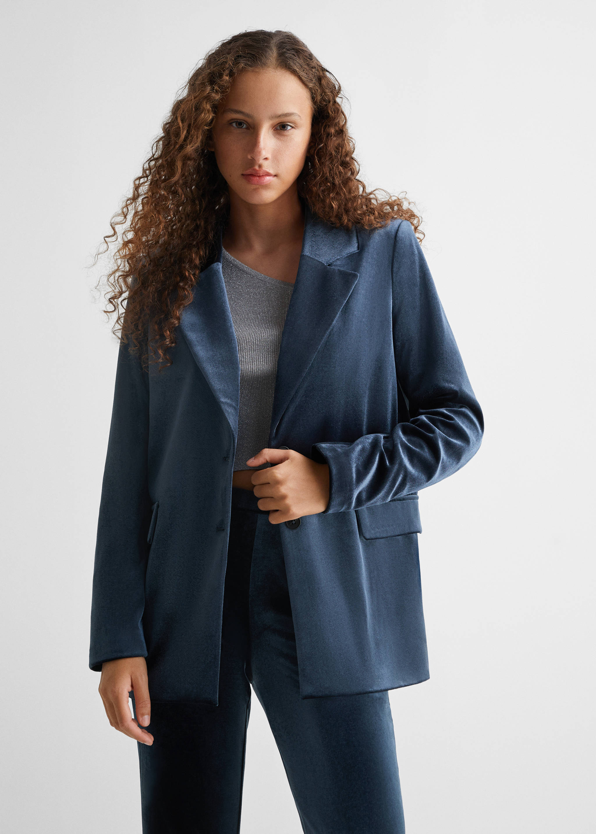 Velvet blazer - Medium plane