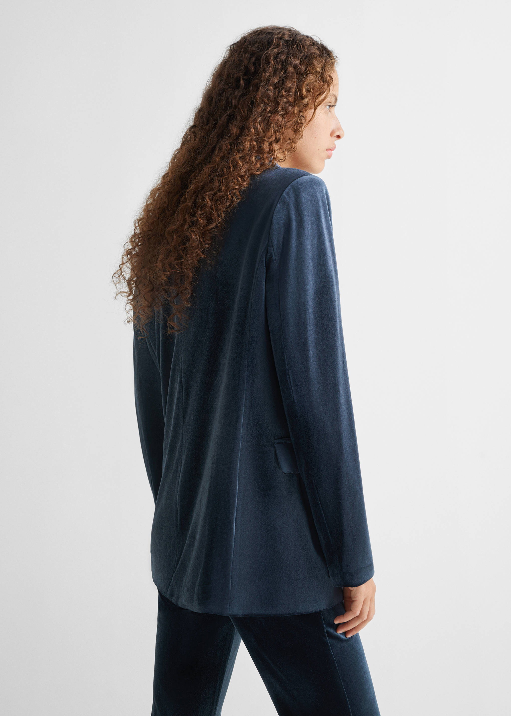 Velvet blazer - Reverse of the article