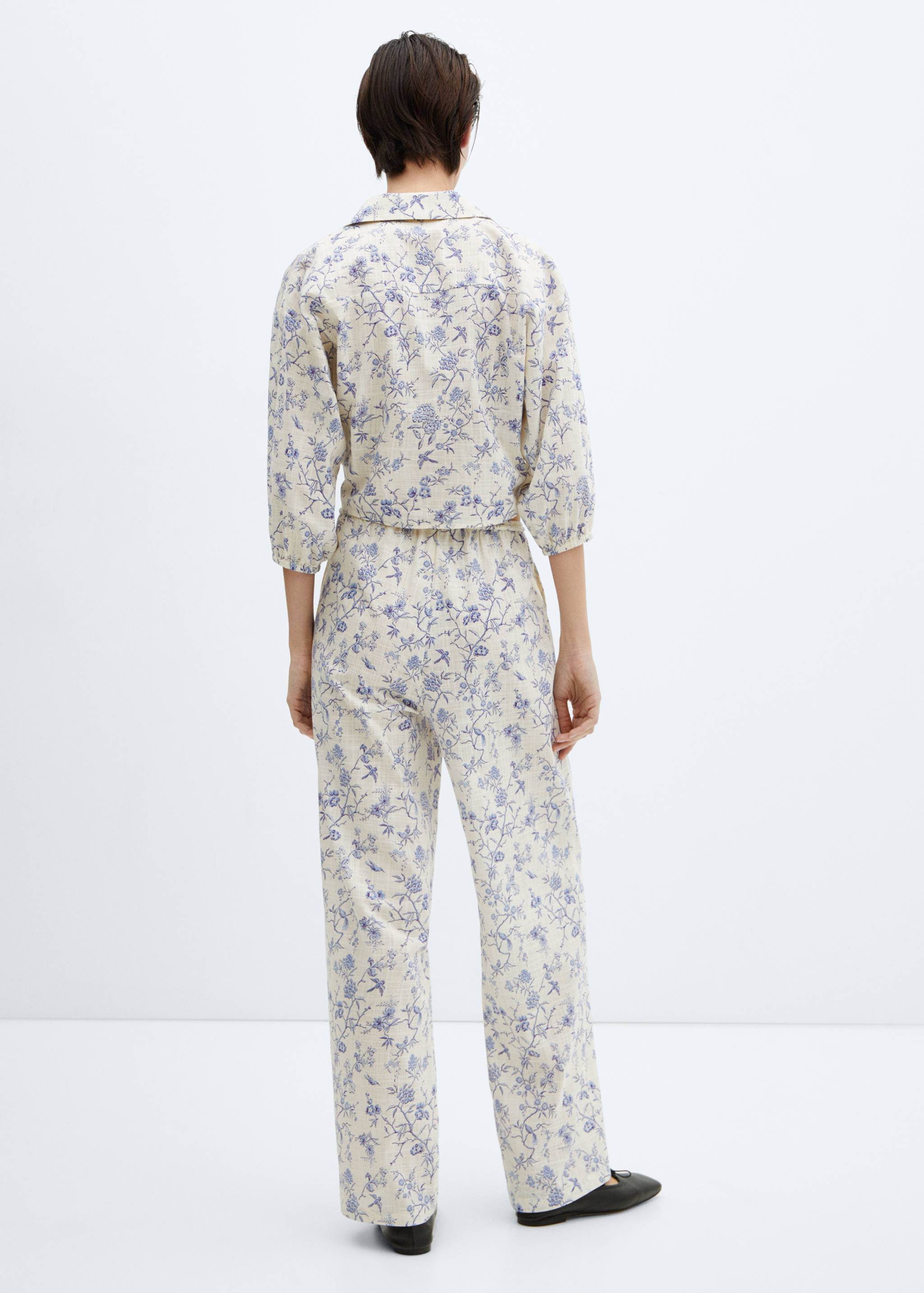 Pantalon imprimé coton - Verso de l’article