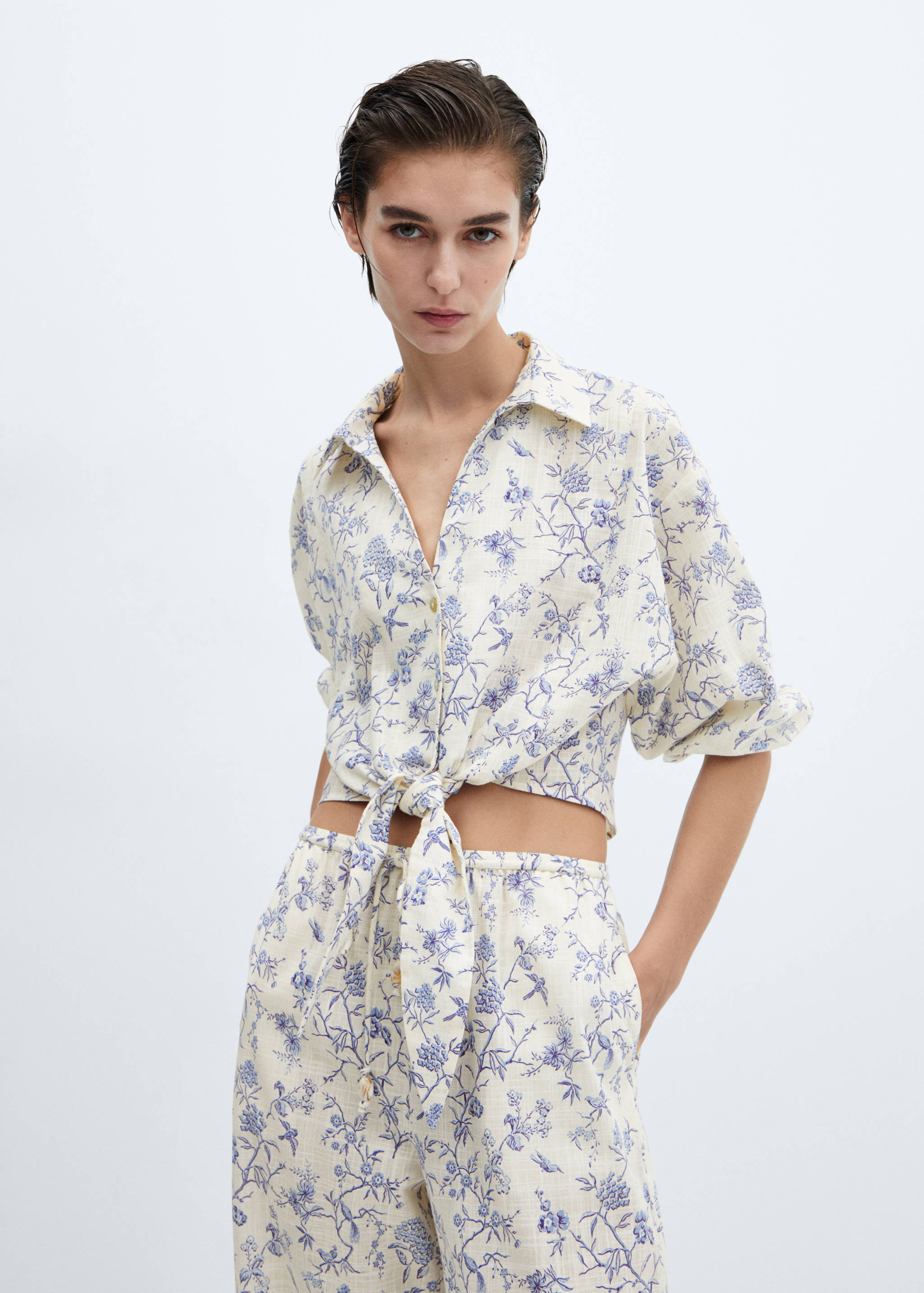 Pantalon imprimé coton - Détail de l'article 1