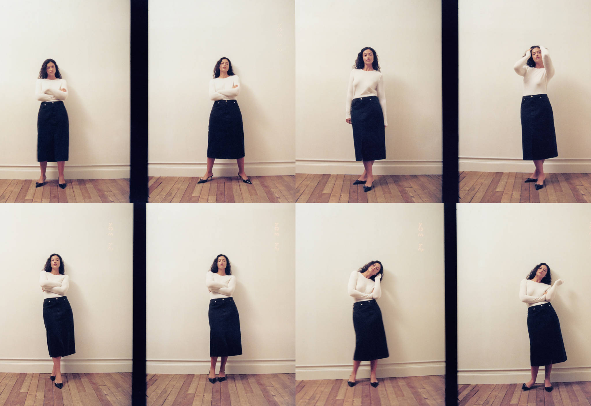 Falda midi vaquera - Plano panorámico