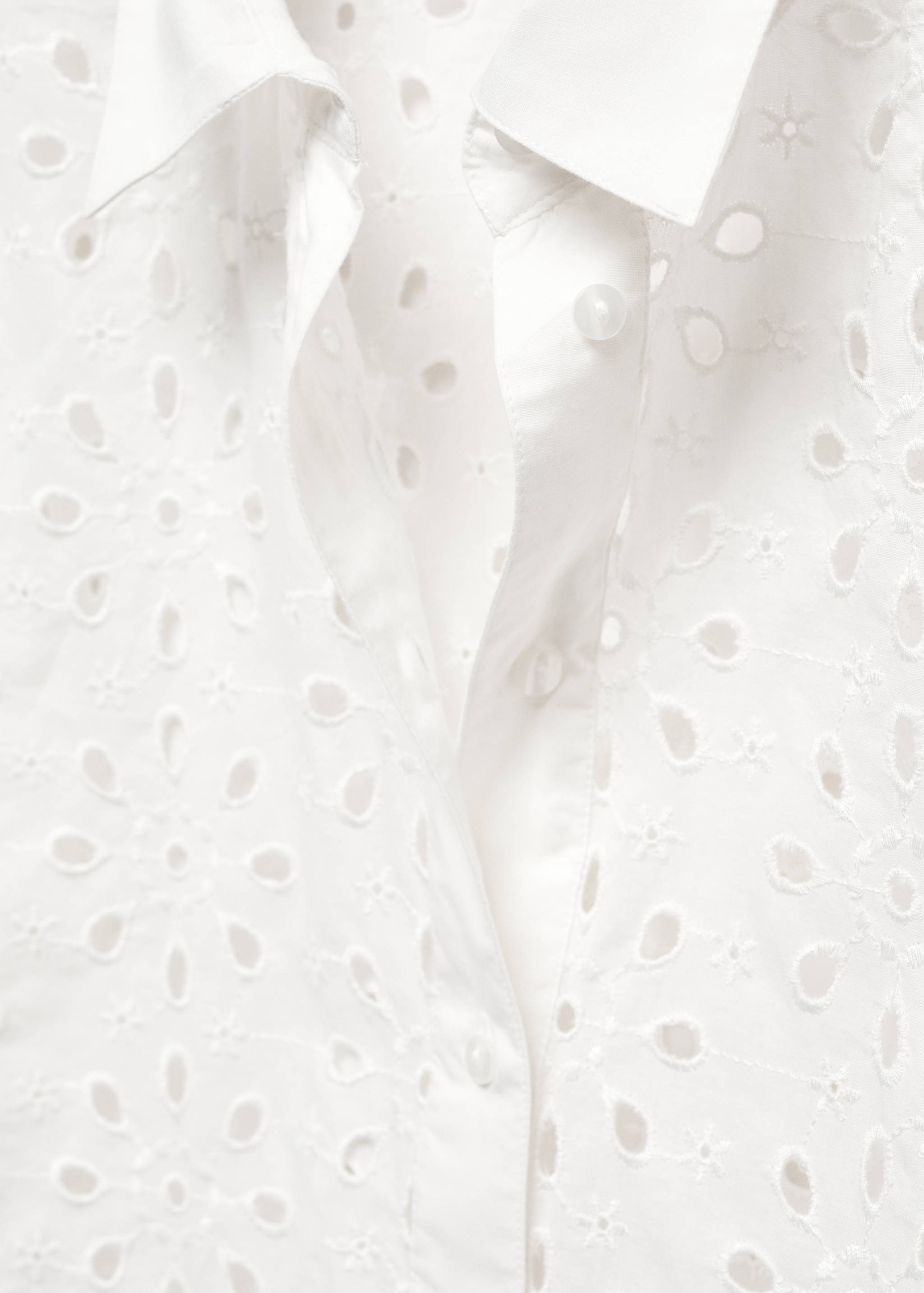 Embroidered cotton shirt - Details of the article 8
