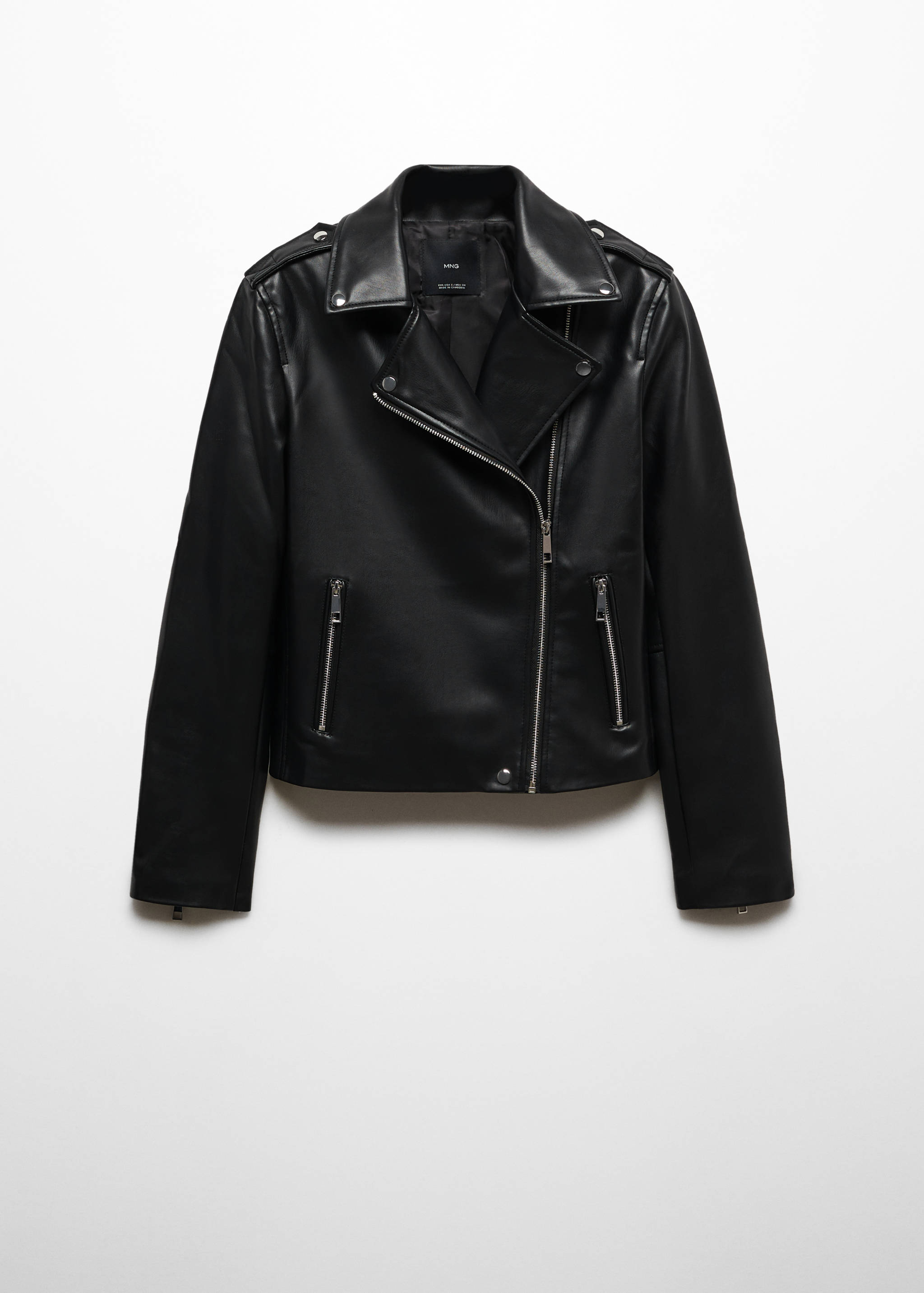 Cazadora biker efecto piel - Artículo sin modelo